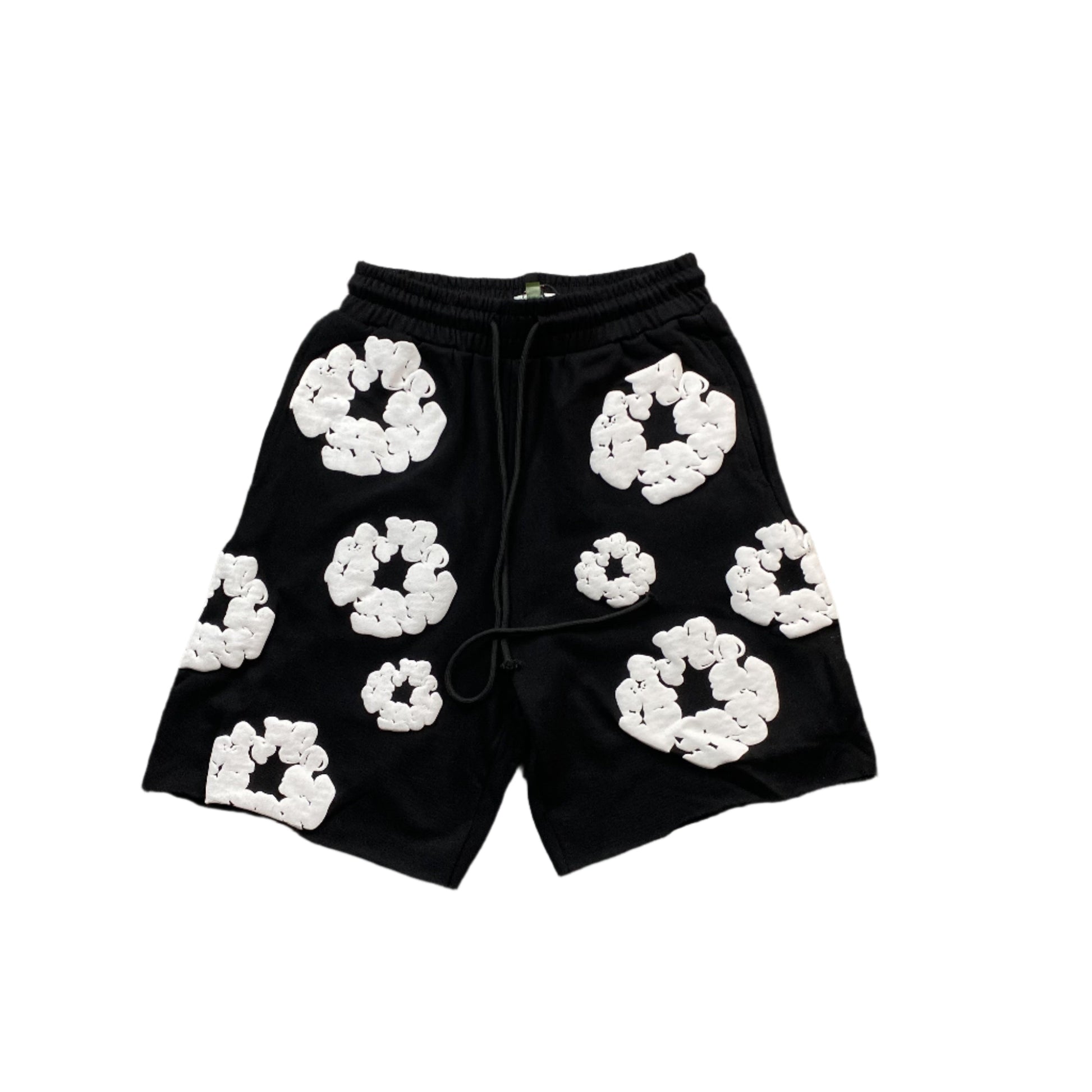 DENIM TEARS COTTON WREATH SHORTS BLACK - Phantom Kicks