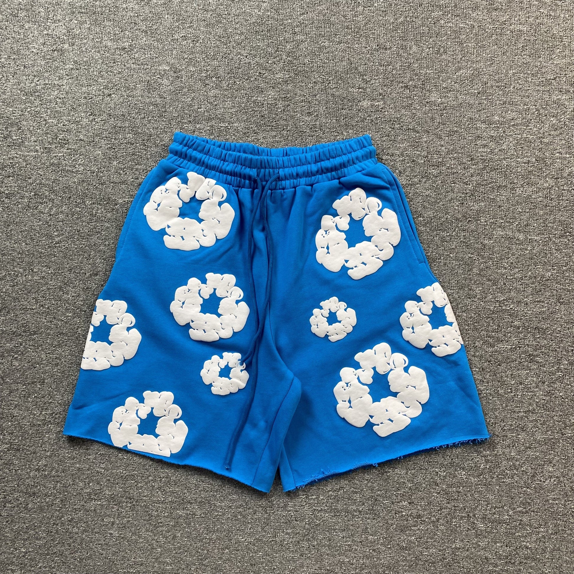DENIM TEARS COTTON WREATH SHORTS AZURE BLUE - Phantom Kicks