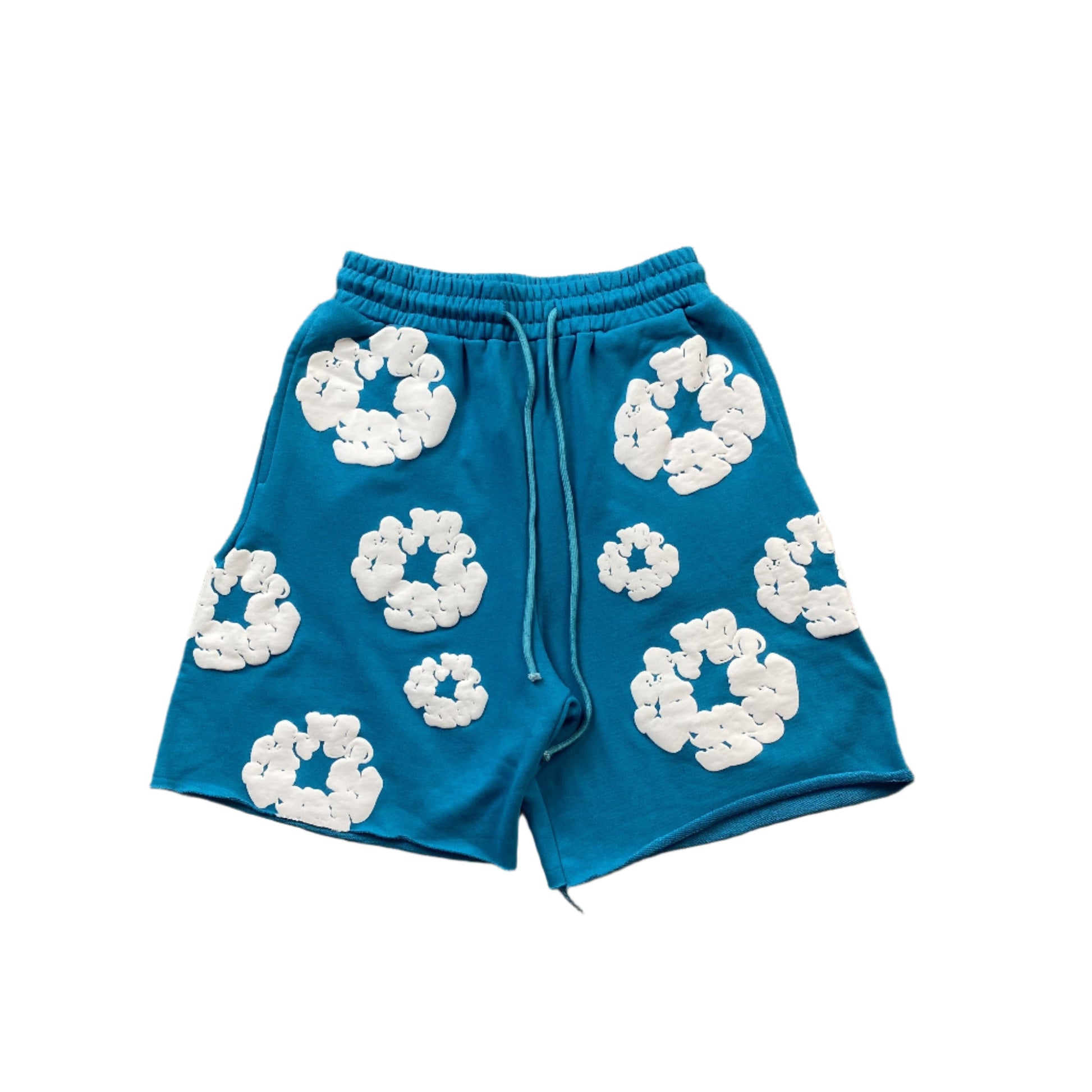 DENIM TEARS COTTON WREATH SHORTS CERULEAN - Phantom Kicks