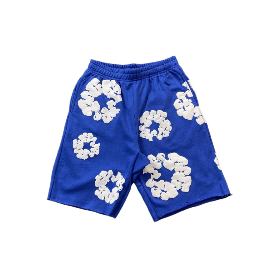 DENIM TEARS COTTON WREATH SHORTS DEEP BLUE - Phantom Kicks