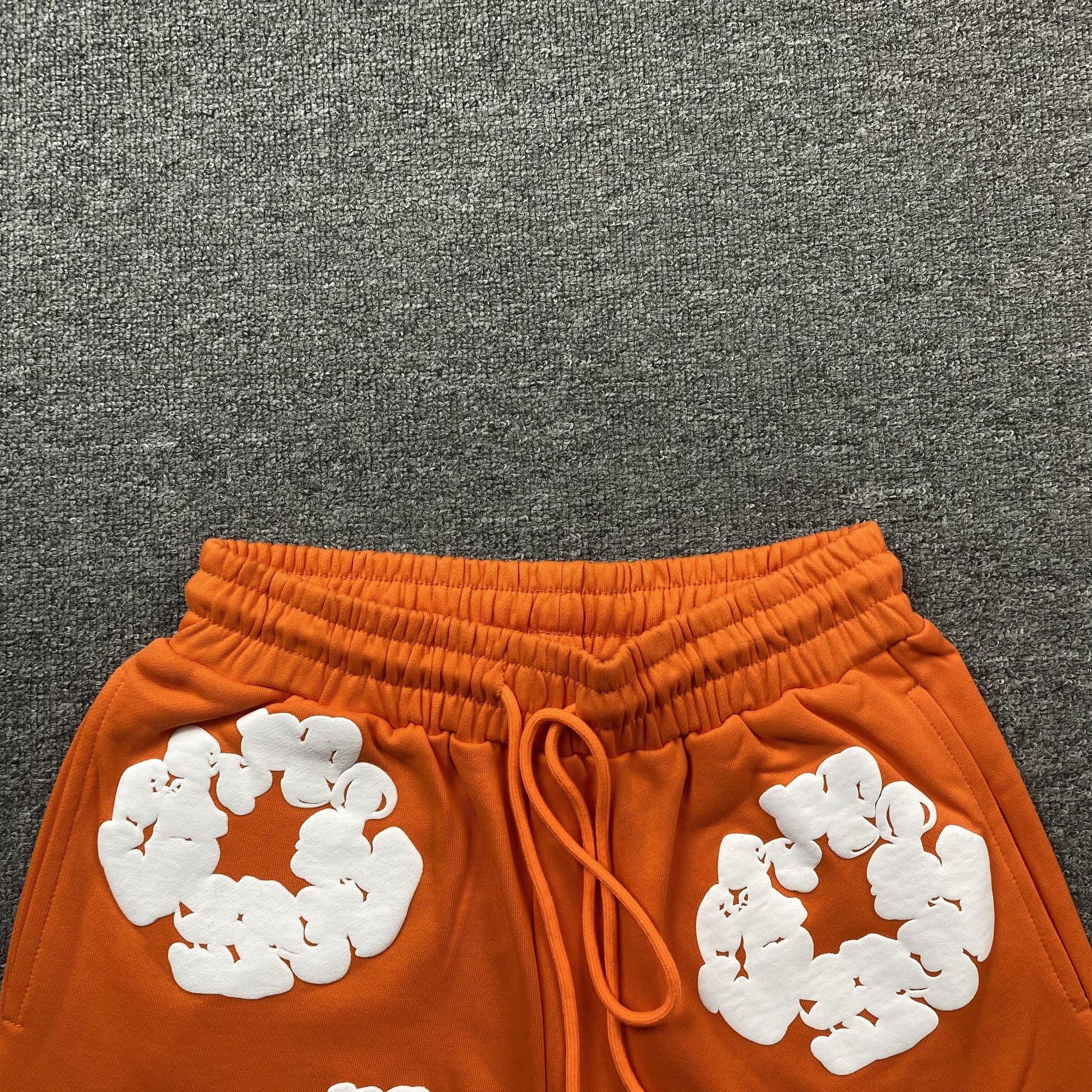 DENIM TEARS COTTON WREATH SHORTS ORANGE - Phantom Kicks