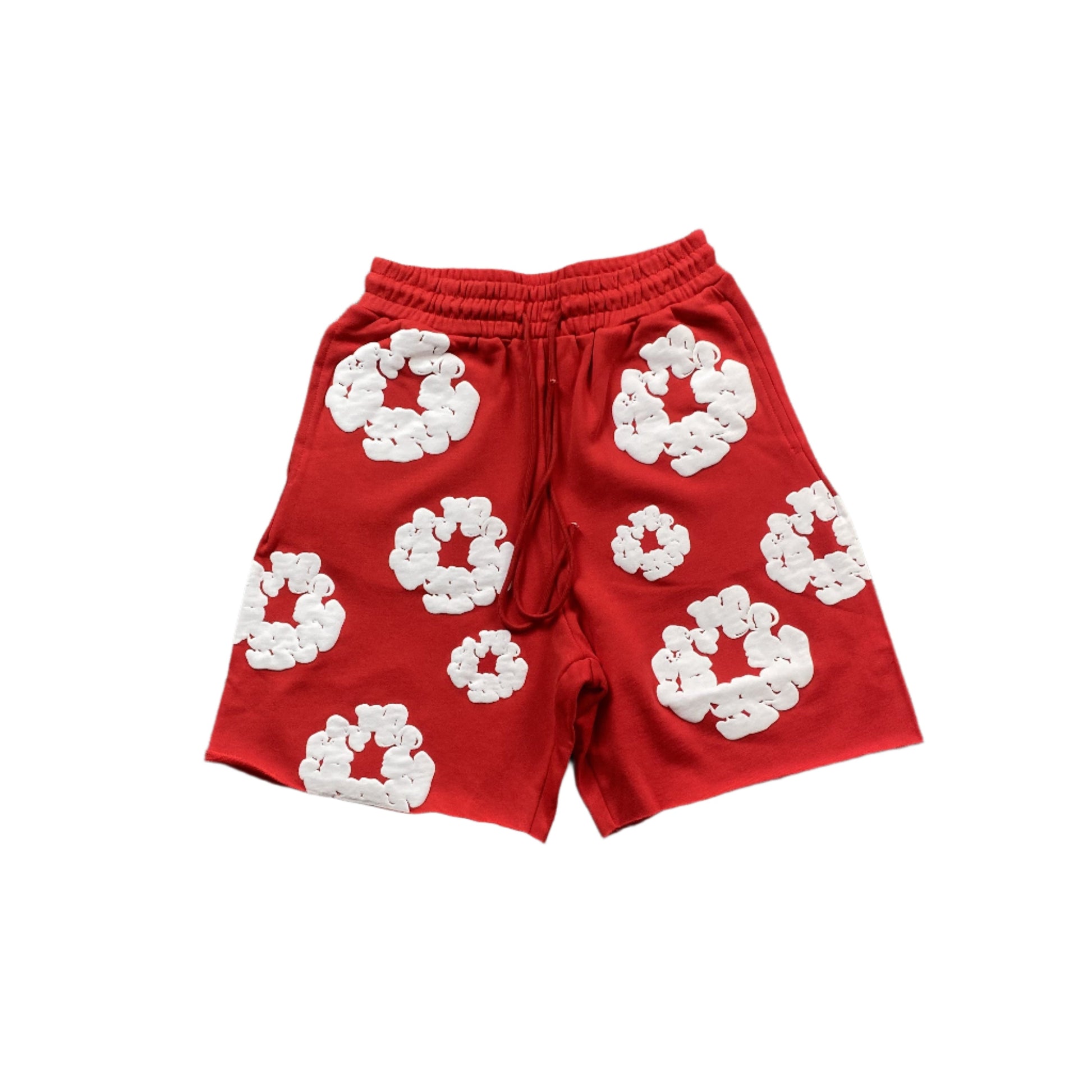 DENIM TEARS COTTON WREATH SHORTS RED - Phantom Kicks