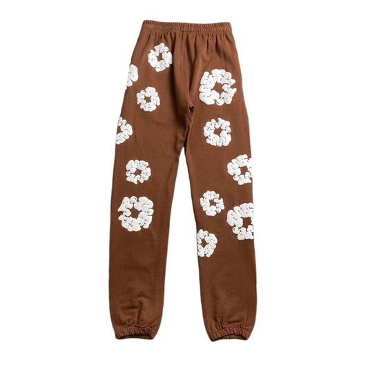 DENIM TEARS COTTON WREATH SWEATPANTS BROWN - Phantom Kicks