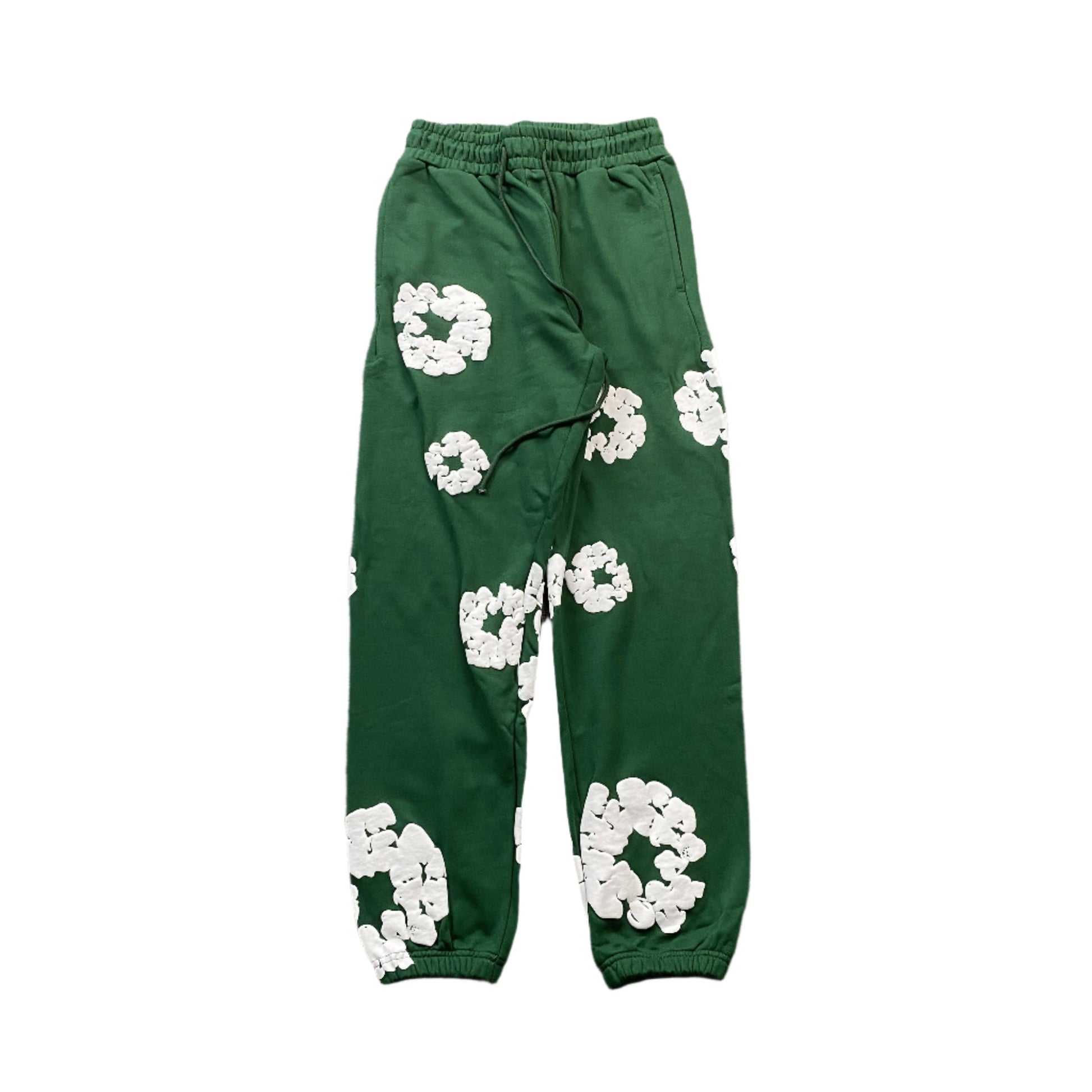DENIM TEARS COTTON WREATH SWEATPANTS DARK GREEN - Phantom Kicks