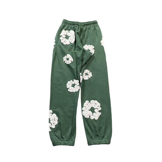 DENIM TEARS COTTON WREATH SWEATPANTS GREEN - Phantom Kicks