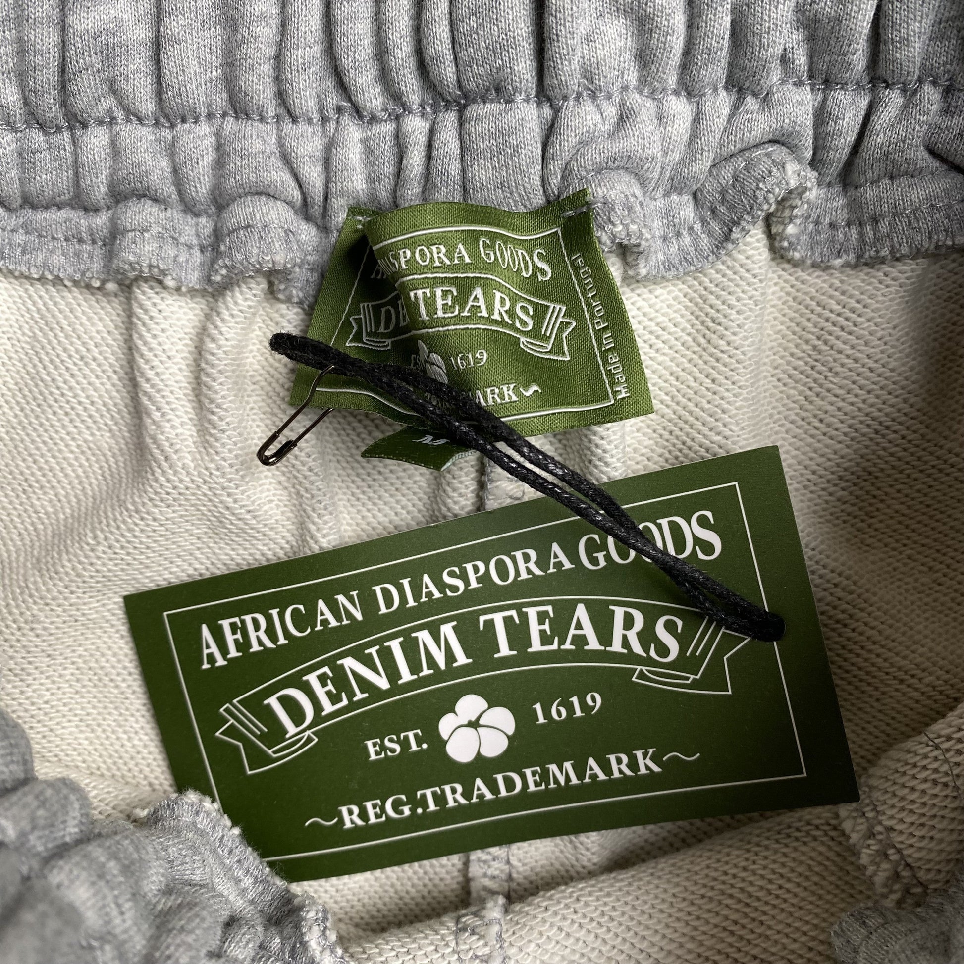 DENIM TEARS COTTON WREATH SWEATPANTS GREY - Phantom Kicks