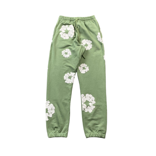 DENIM TEARS COTTON WREATH SWEATPANTS LIGHT GREEN - Phantom Kicks
