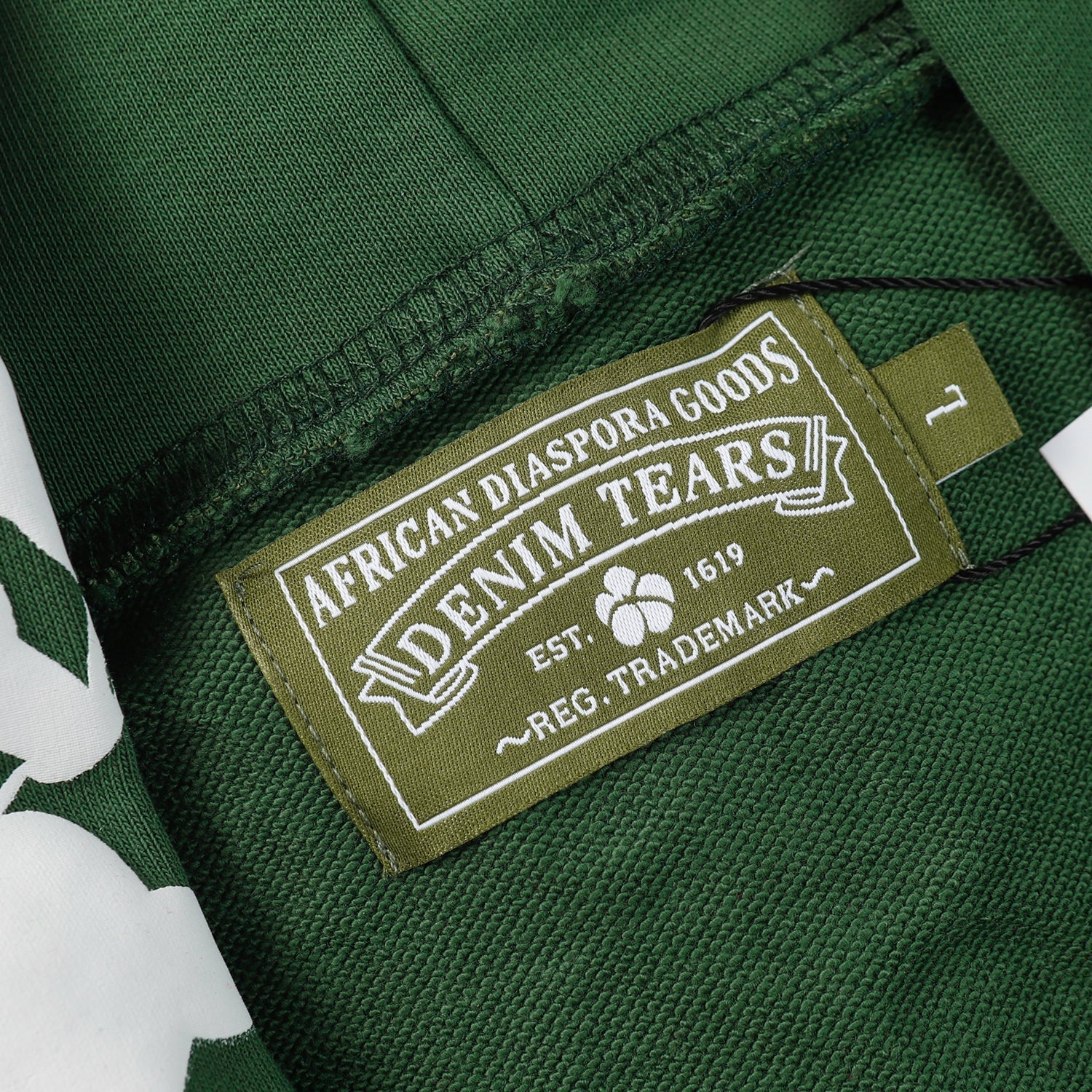 DENIM TEARS COTTON WREATH HOODIE DARK GREEN - Phantom Kicks