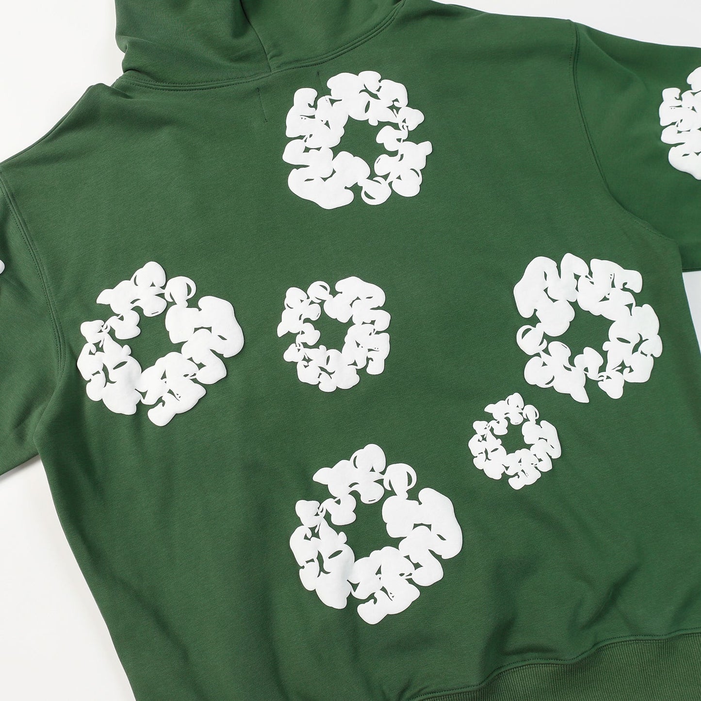DENIM TEARS COTTON WREATH HOODIE DARK GREEN - Phantom Kicks