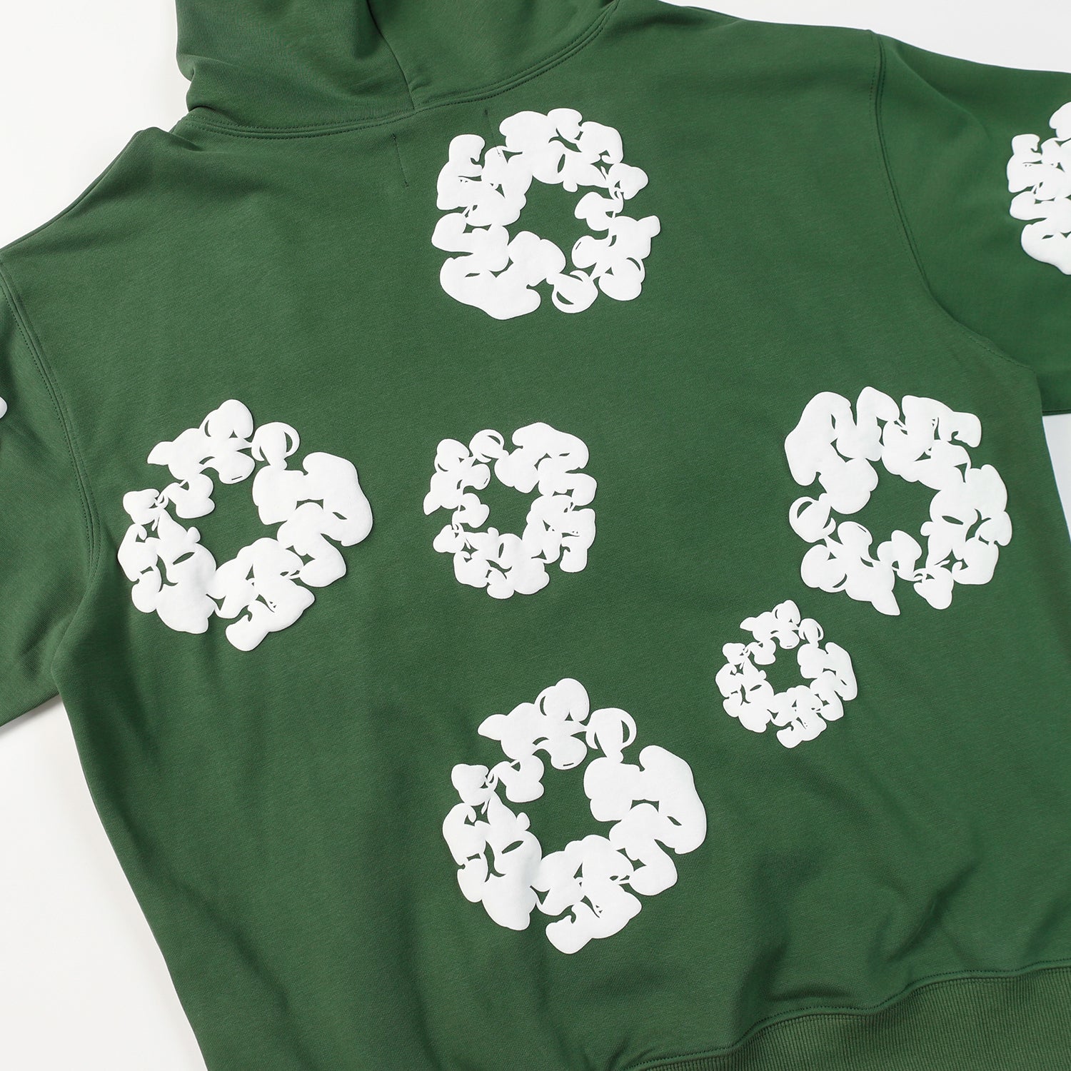 DENIM TEARS COTTON WREATH HOODIE DARK GREEN - Phantom Kicks