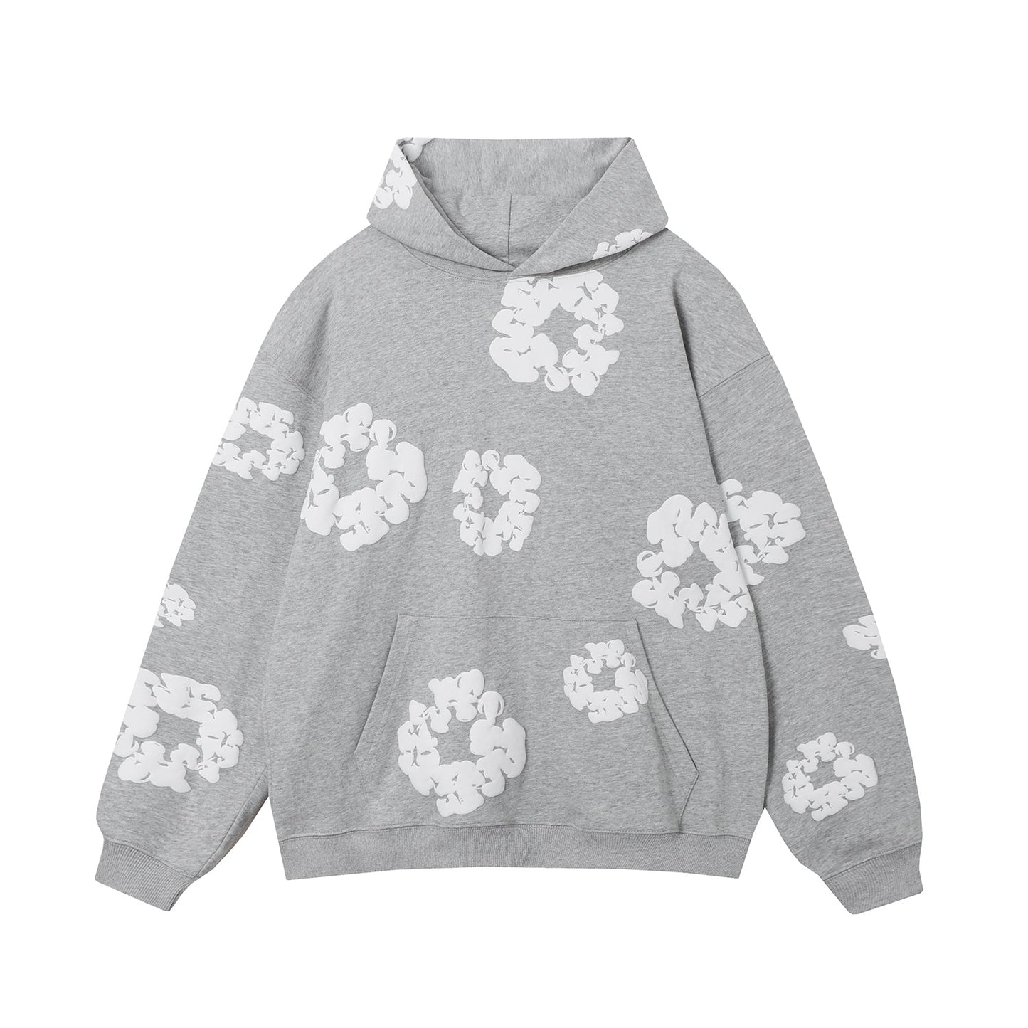 DENIM TEARS COTTON WREATH HOODIE GREY - Phantom Kicks