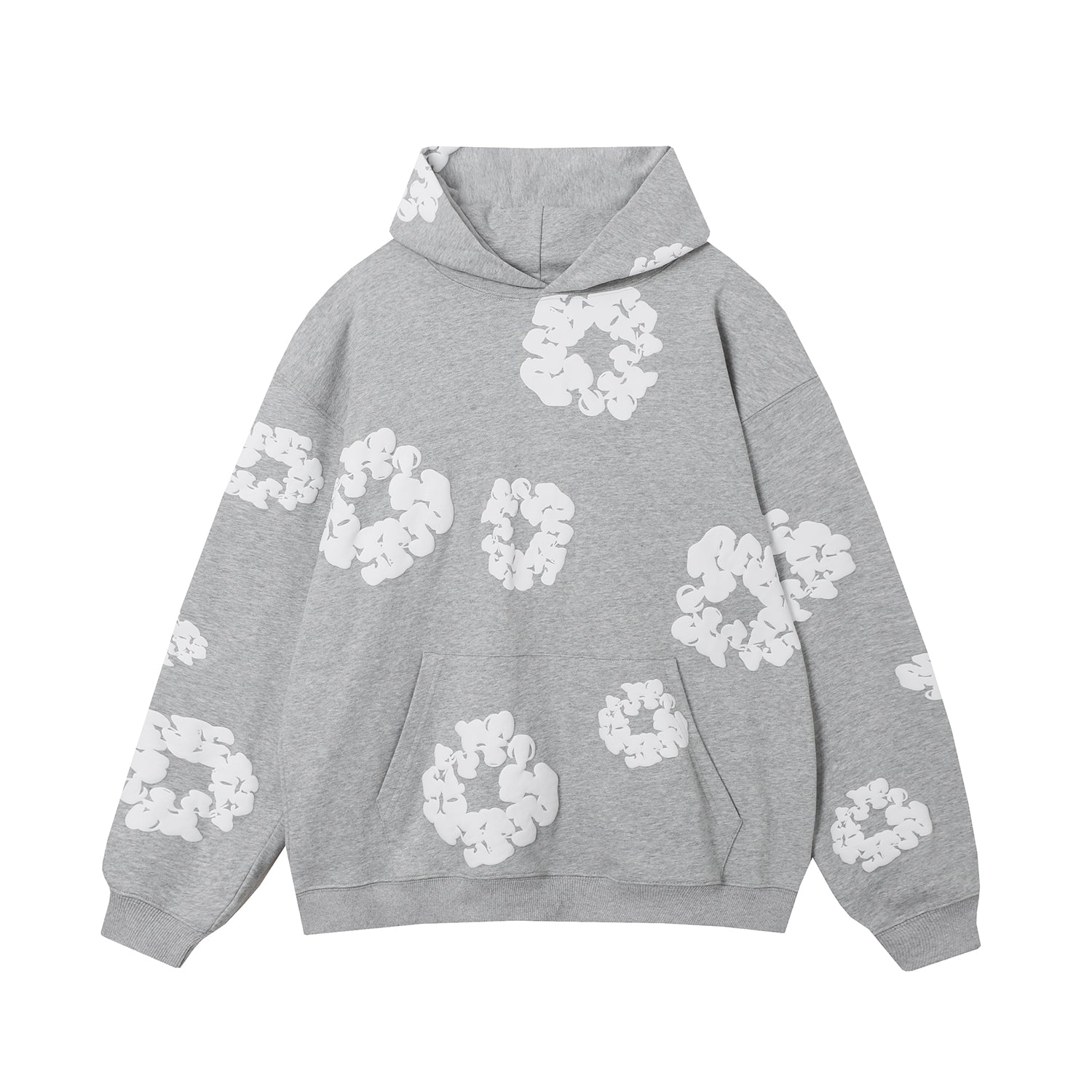 DENIM TEARS COTTON WREATH HOODIE GREY - Phantom Kicks