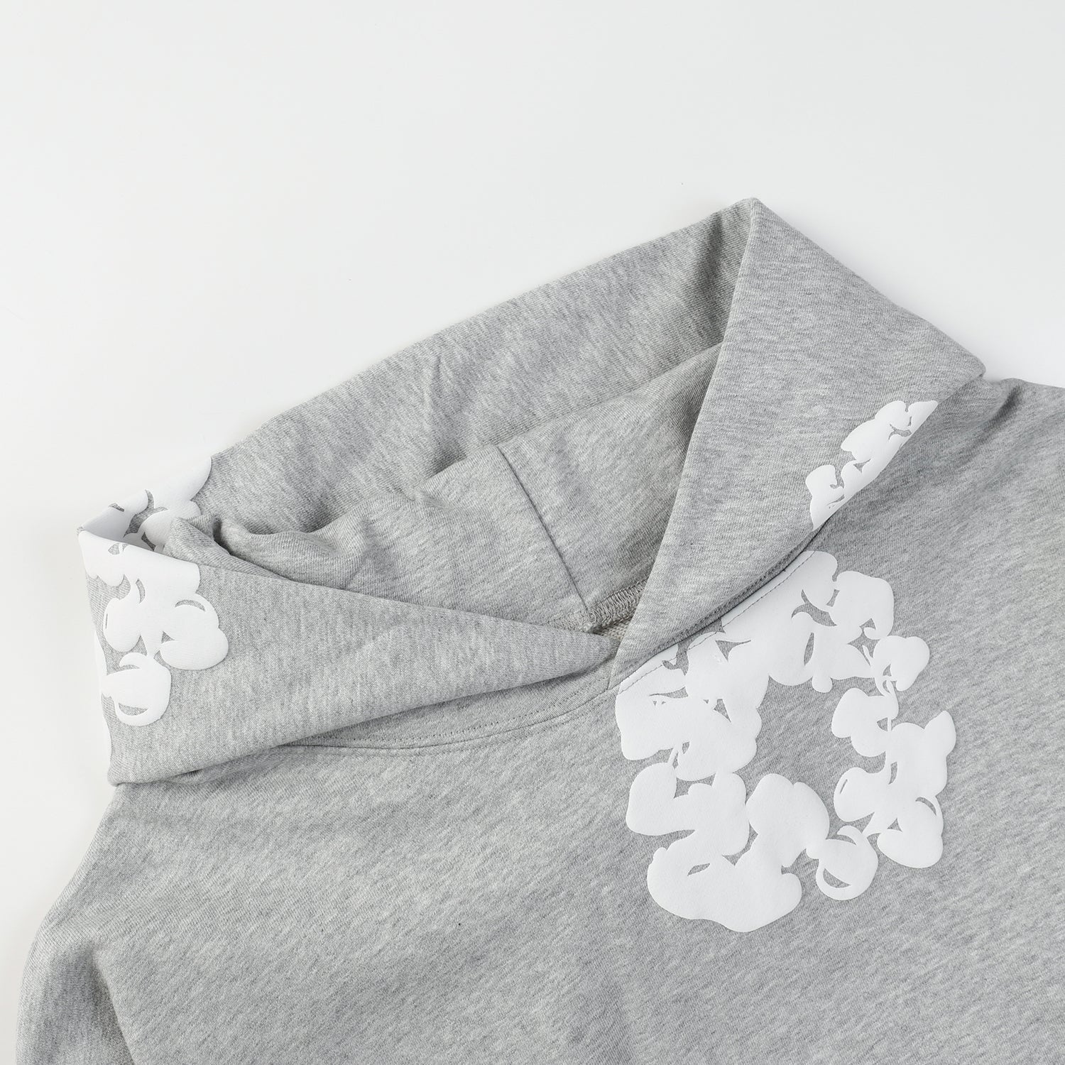 DENIM TEARS COTTON WREATH HOODIE GREY - Phantom Kicks