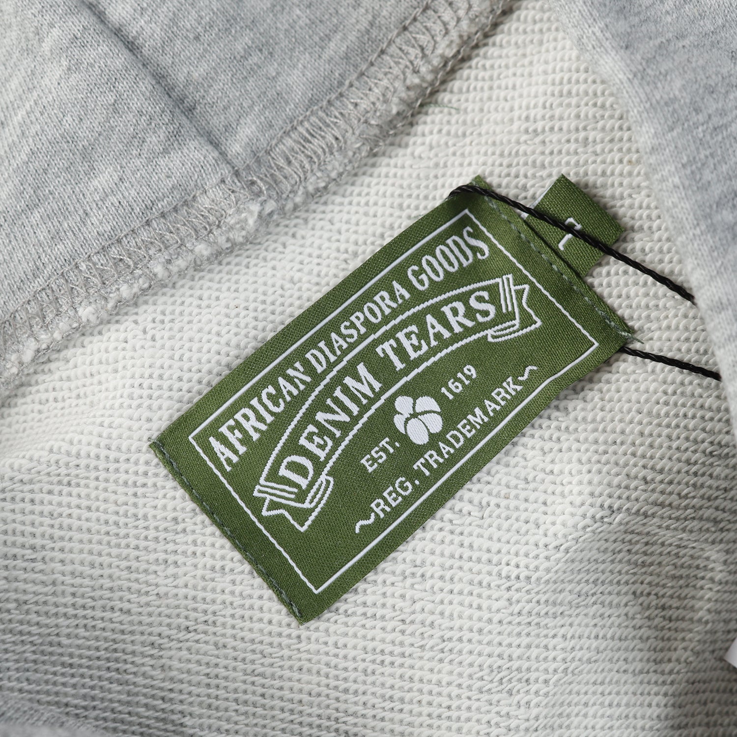 DENIM TEARS COTTON WREATH HOODIE GREY - Phantom Kicks