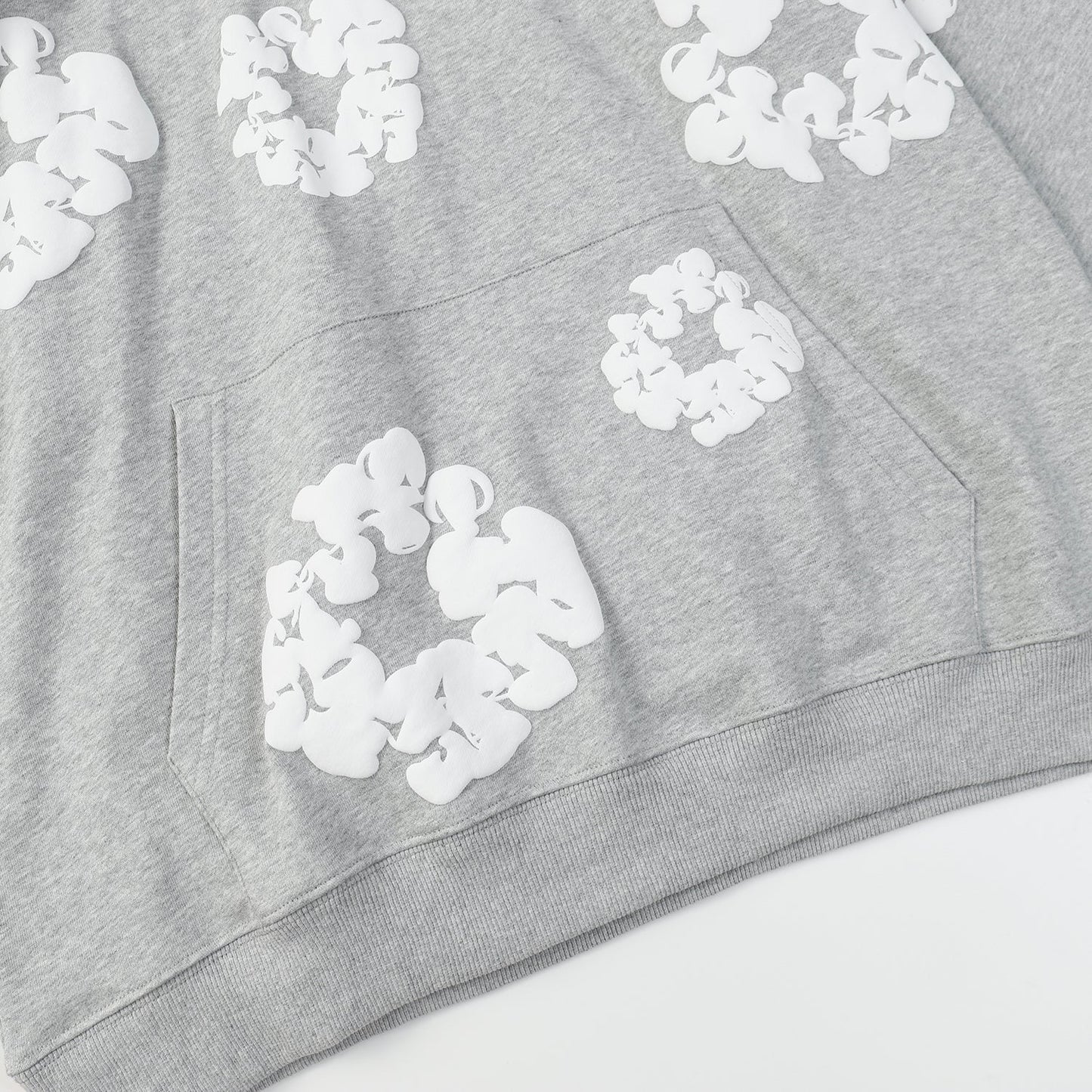 DENIM TEARS COTTON WREATH HOODIE GREY - Phantom Kicks
