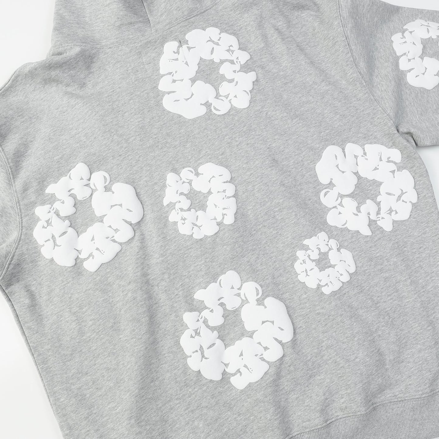DENIM TEARS COTTON WREATH HOODIE GREY - Phantom Kicks