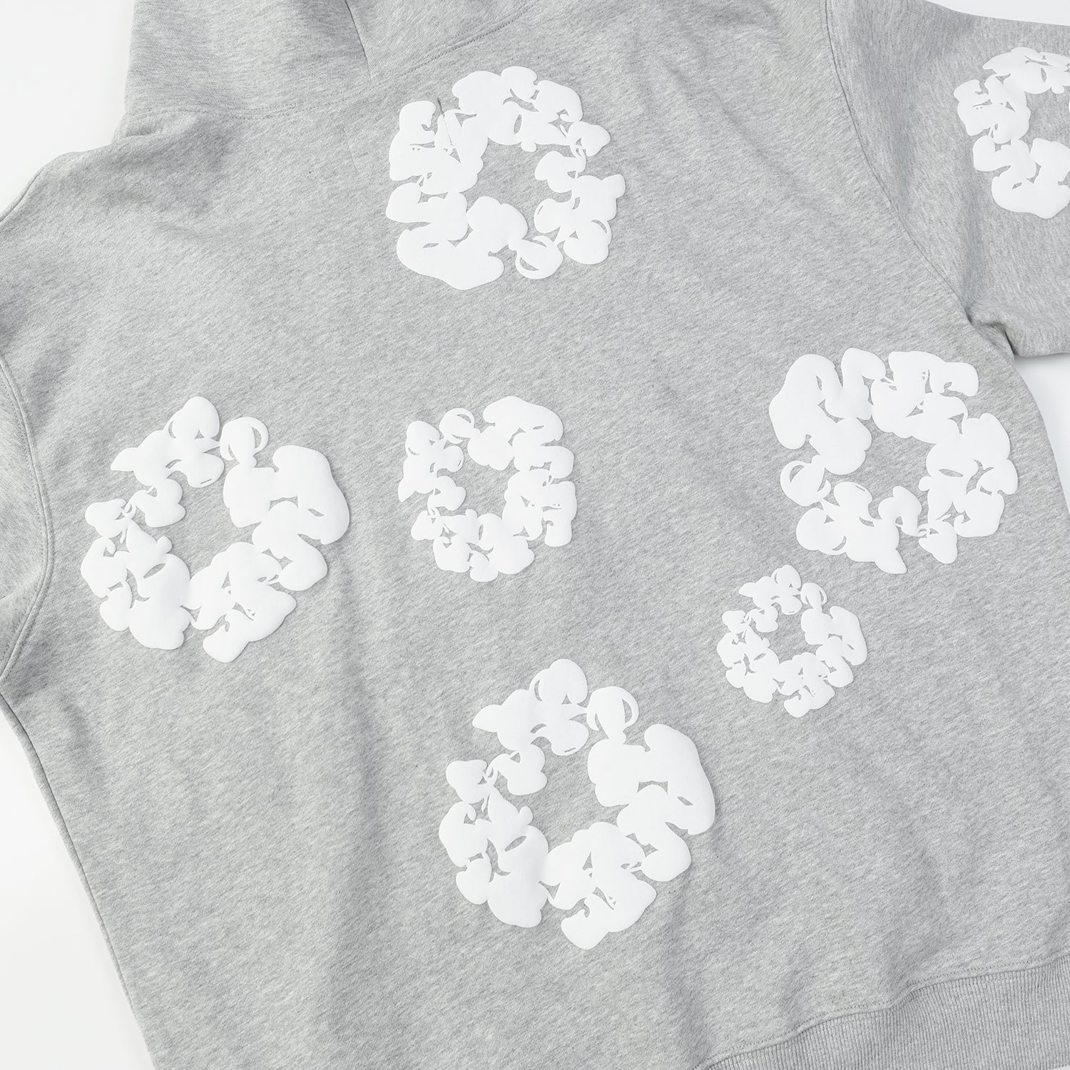 DENIM TEARS COTTON WREATH HOODIE GREY - Phantom Kicks