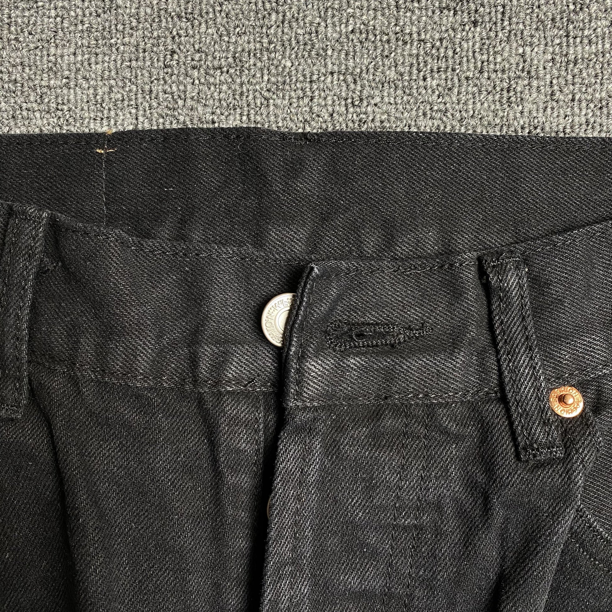 DENIM TEARS x LEVI'S COTTON WREATH JEANS BLACK - Phantom Kicks