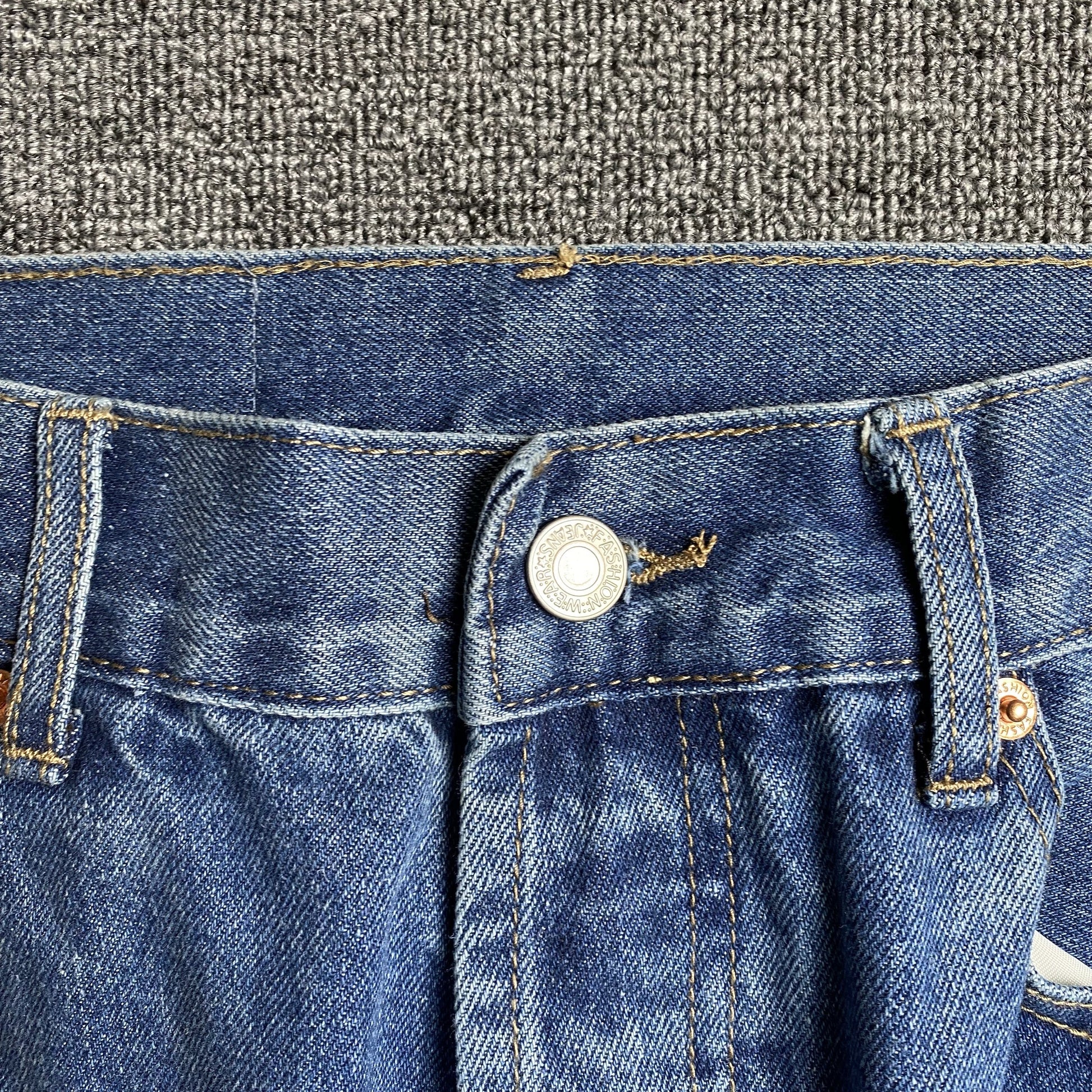 DENIM TEARS x LEVI'S COTTON WREATH JEANS BLUE - Phantom Kicks