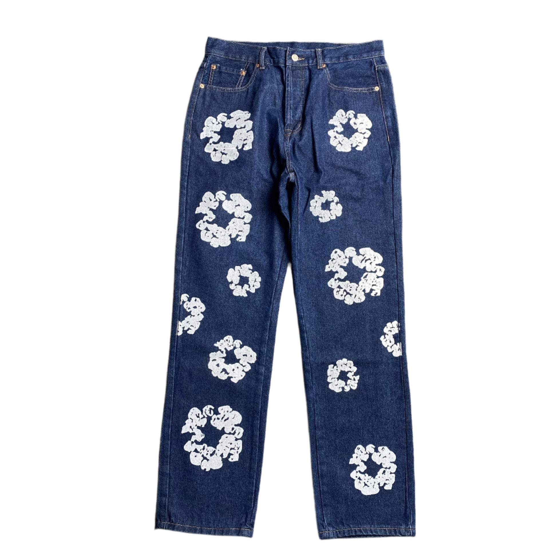 DENIM TEARS x LEVI'S COTTON WREATH JEANS DARK BLUE - Phantom Kicks