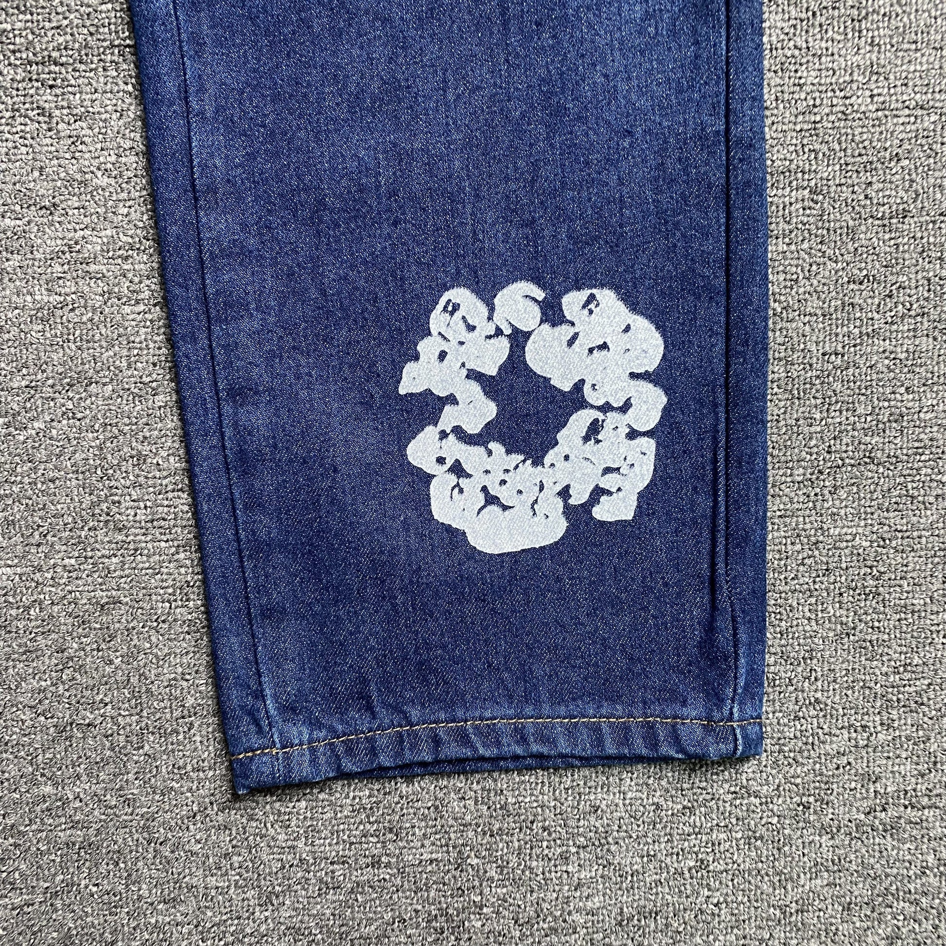 DENIM TEARS x LEVI'S COTTON WREATH JEANS DARK BLUE - Phantom Kicks