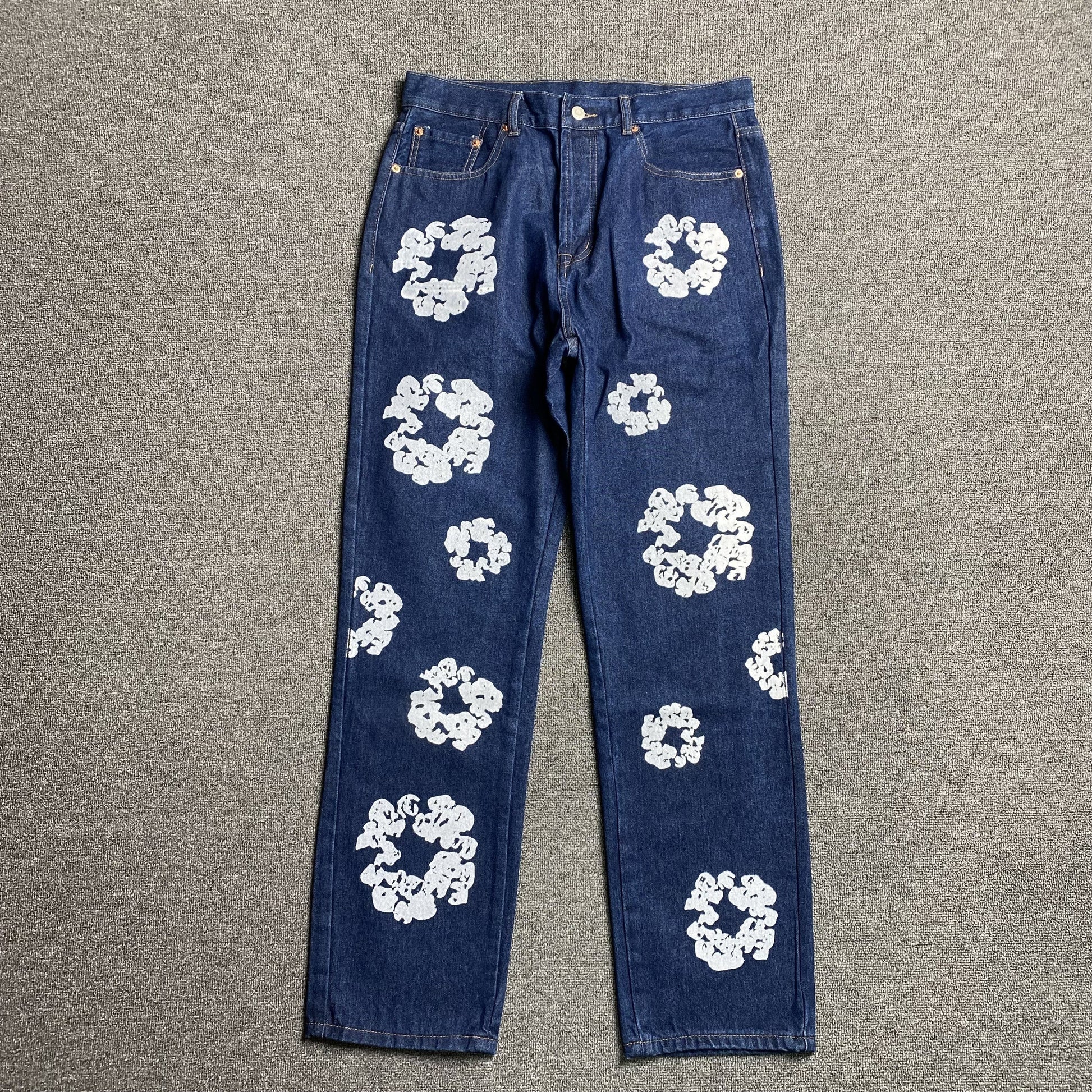 DENIM TEARS x LEVI'S COTTON WREATH JEANS DARK BLUE - Phantom Kicks