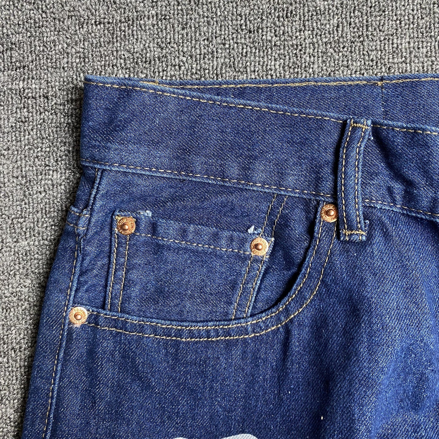 DENIM TEARS x LEVI'S COTTON WREATH JEANS DARK BLUE - Phantom Kicks