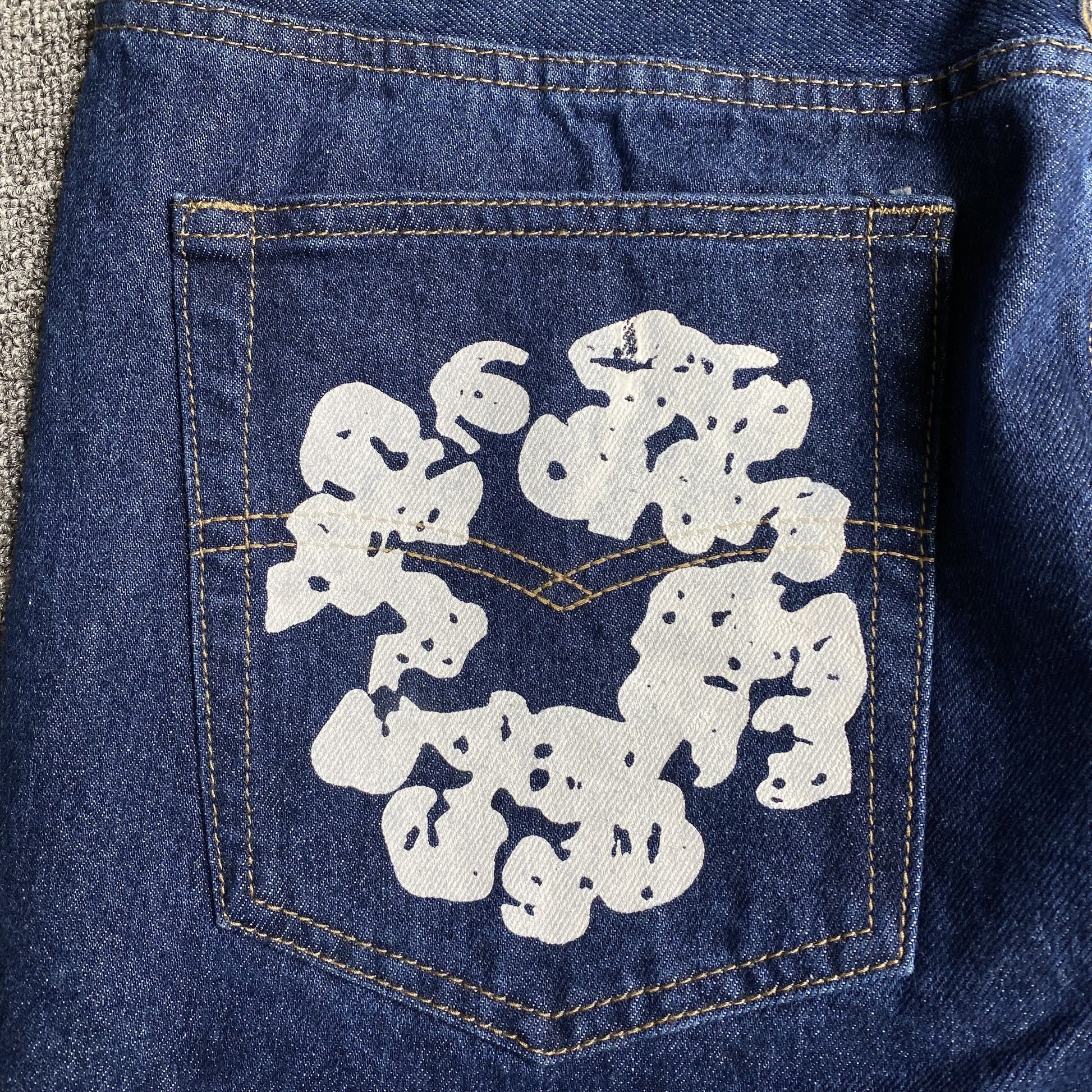 DENIM TEARS x LEVI'S COTTON WREATH JEANS DARK BLUE - Phantom Kicks