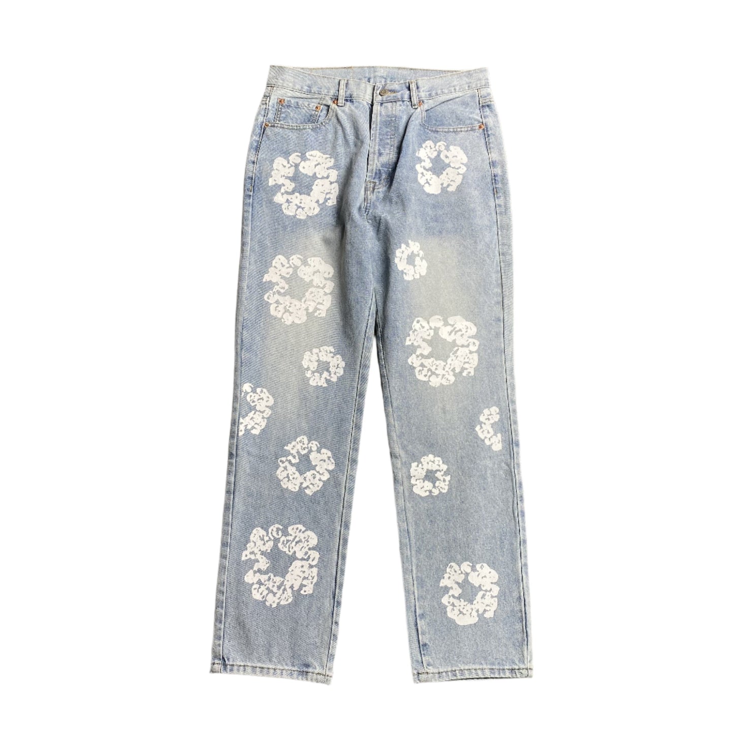 DENIM TEARS x LEVI'S COTTON WREATH JEANS LIGHT WASH - Phantom Kicks