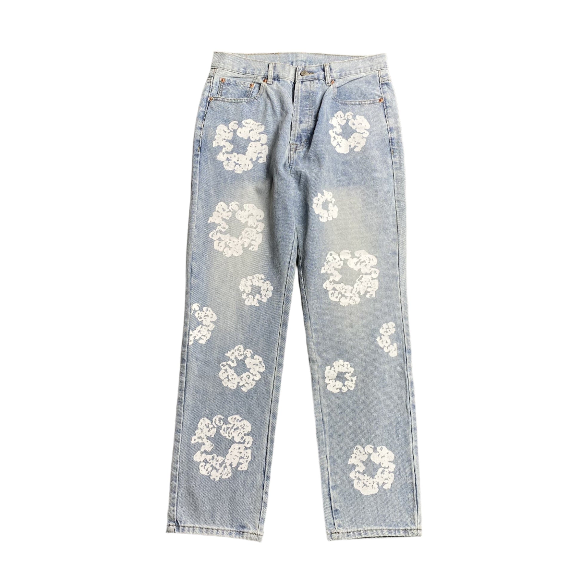 DENIM TEARS x LEVI'S COTTON WREATH JEANS LIGHT WASH - Phantom Kicks