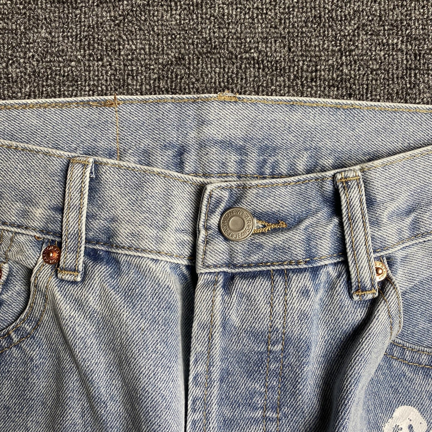 DENIM TEARS x LEVI'S COTTON WREATH JEANS LIGHT WASH - Phantom Kicks