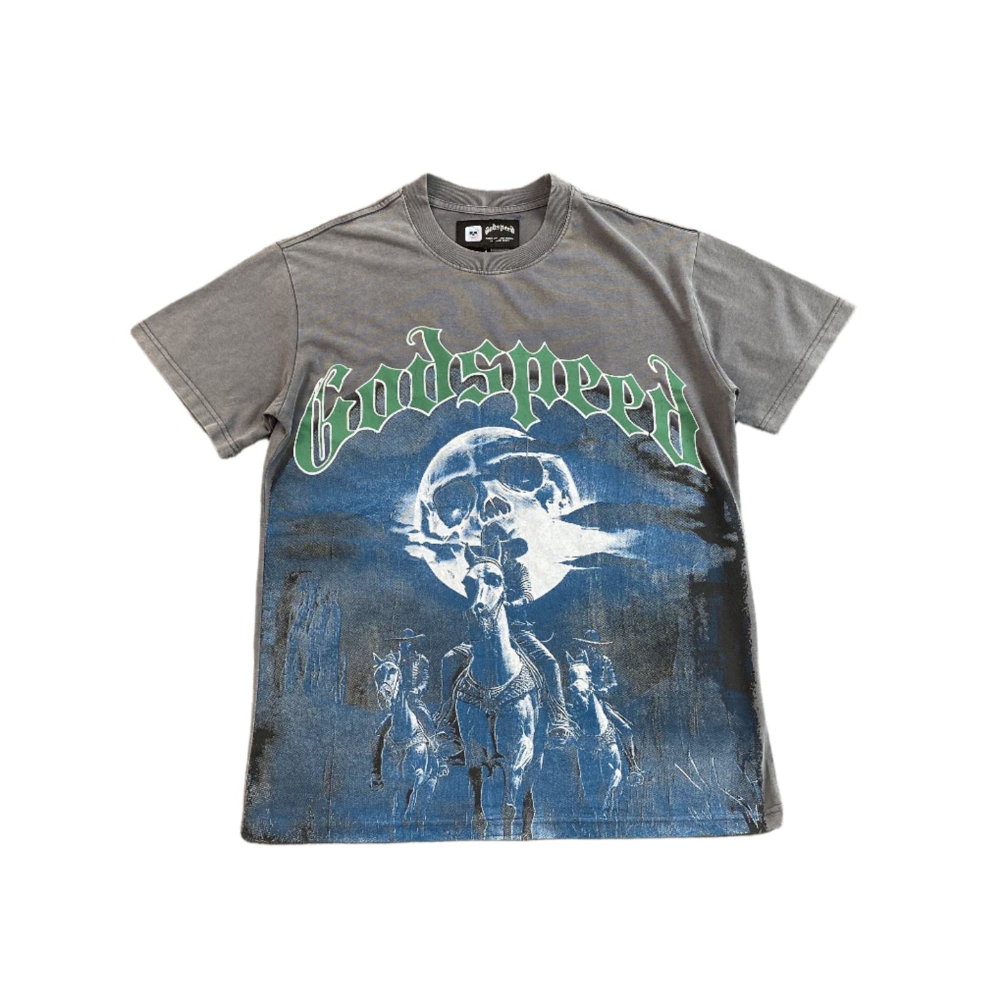 GODSPEED AMIGOS T-SHIRT WASHED GREY - Phantom Kicks