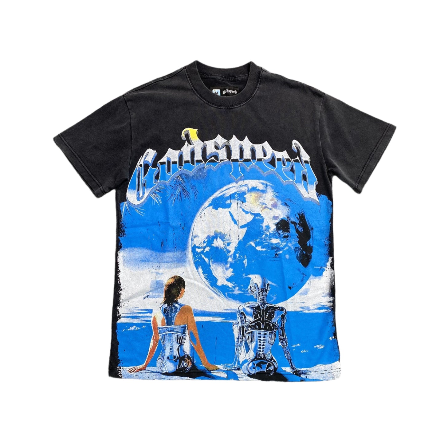 GODSPEED ARTIFICIAL LOVE T-SHIRT WASHED BLACK - Phantom Kicks