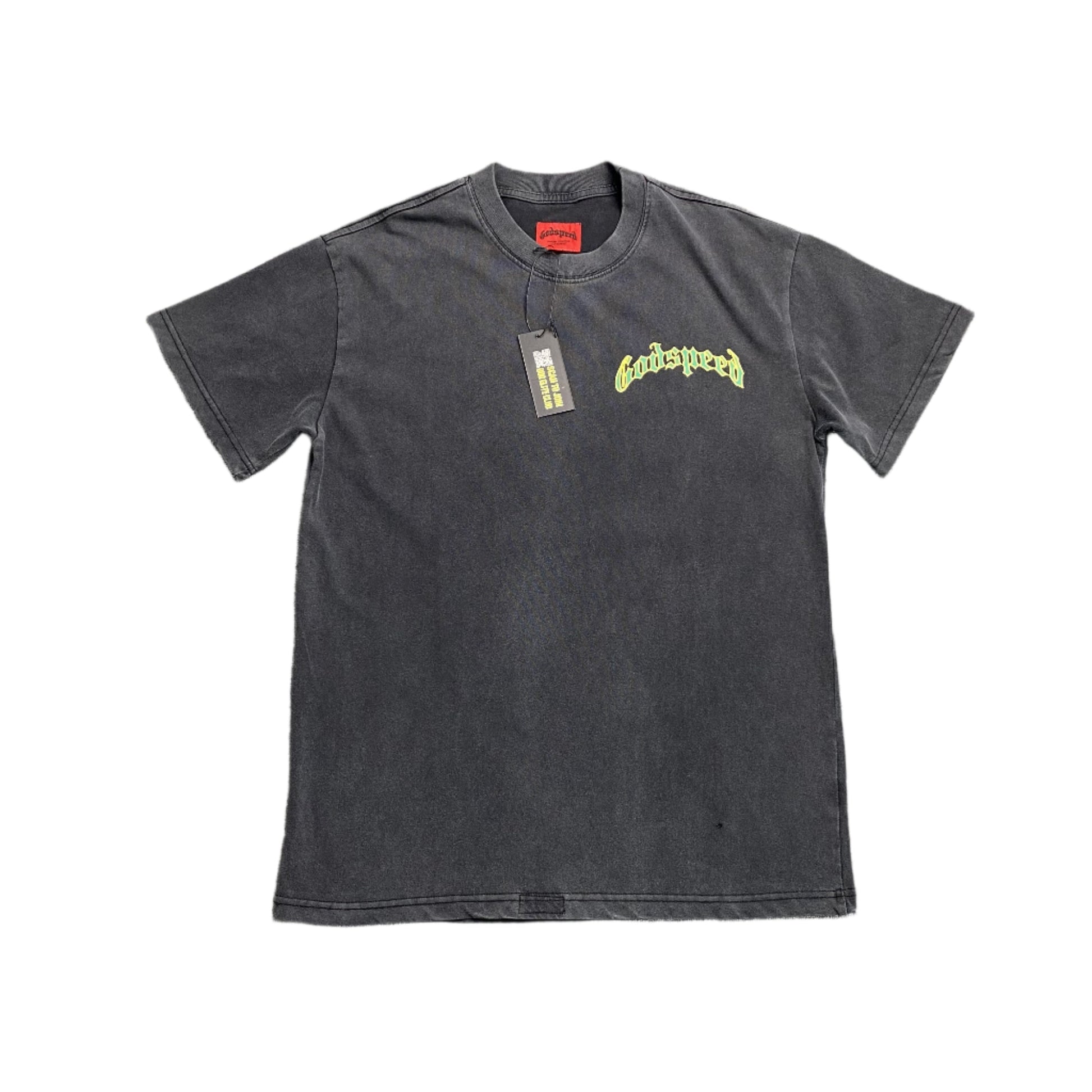 GODSPEED BALACLAVA SZN T-SHIRT WASHED BLACK - Phantom Kicks