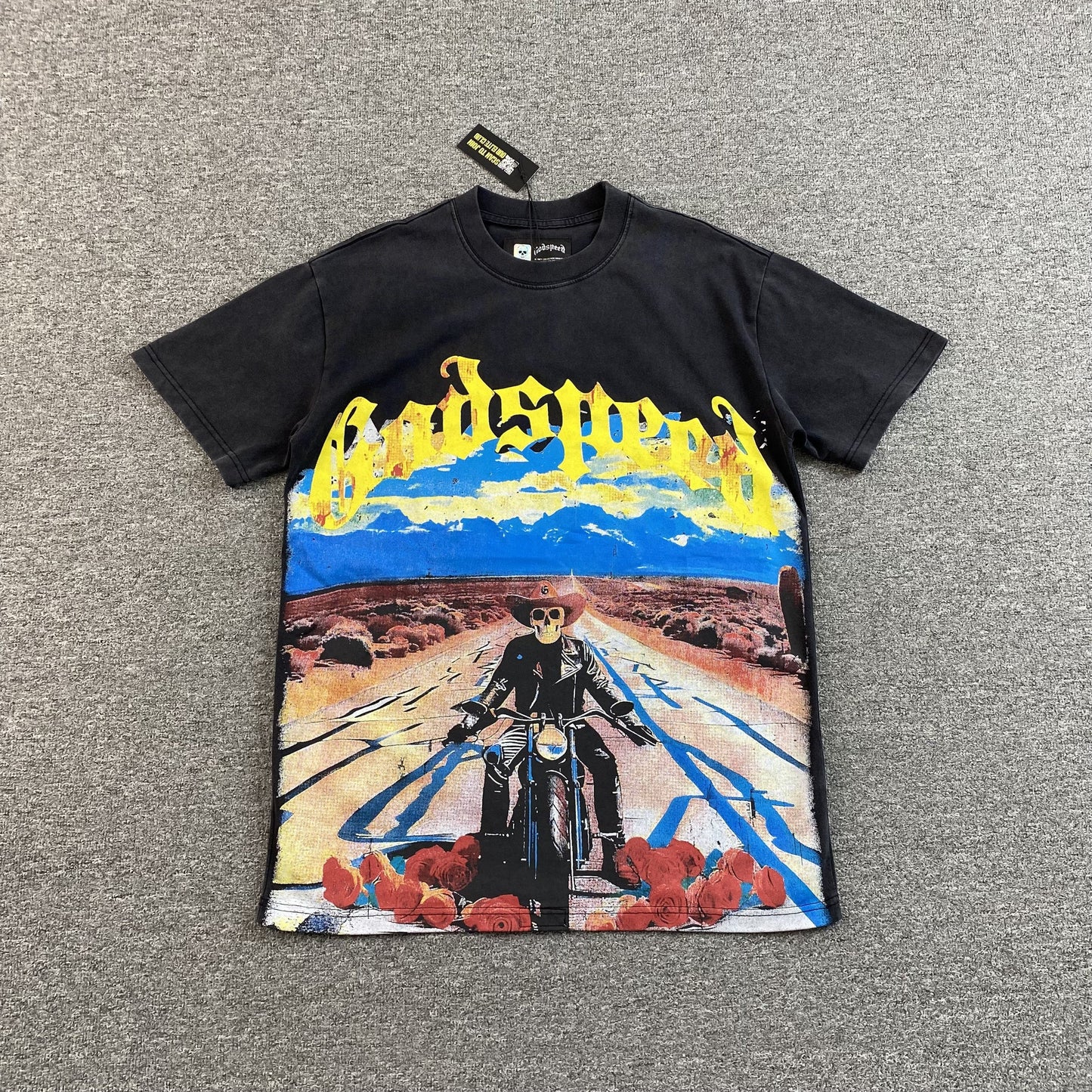 GODSPEED LONG LONELY ROAD T-SHIRT BLACK - Phantom Kicks