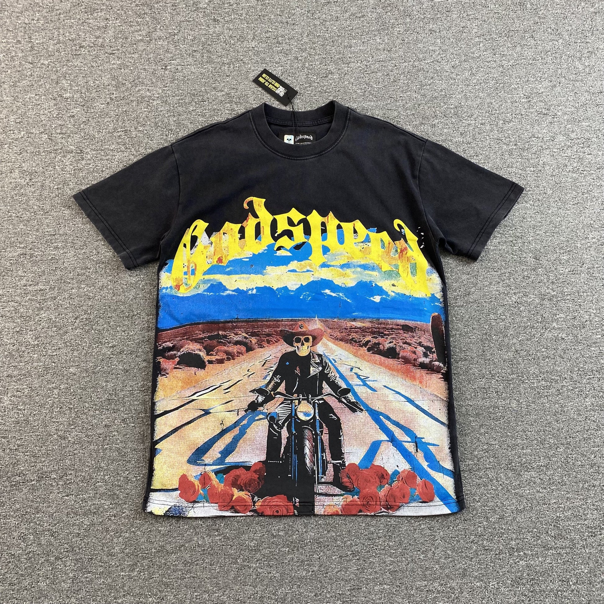 GODSPEED LONG LONELY ROAD T-SHIRT BLACK - Phantom Kicks