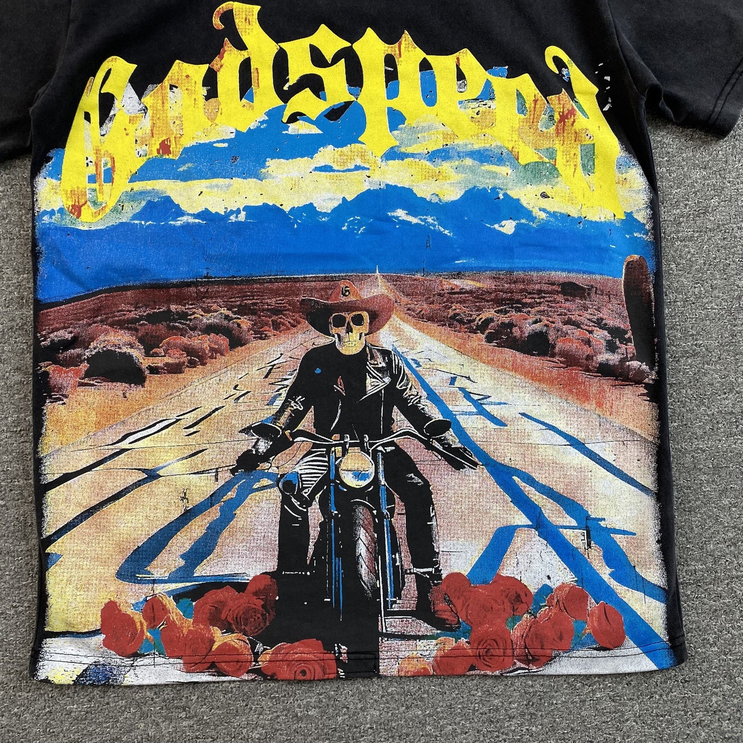 GODSPEED LONG LONELY ROAD T-SHIRT BLACK - Phantom Kicks