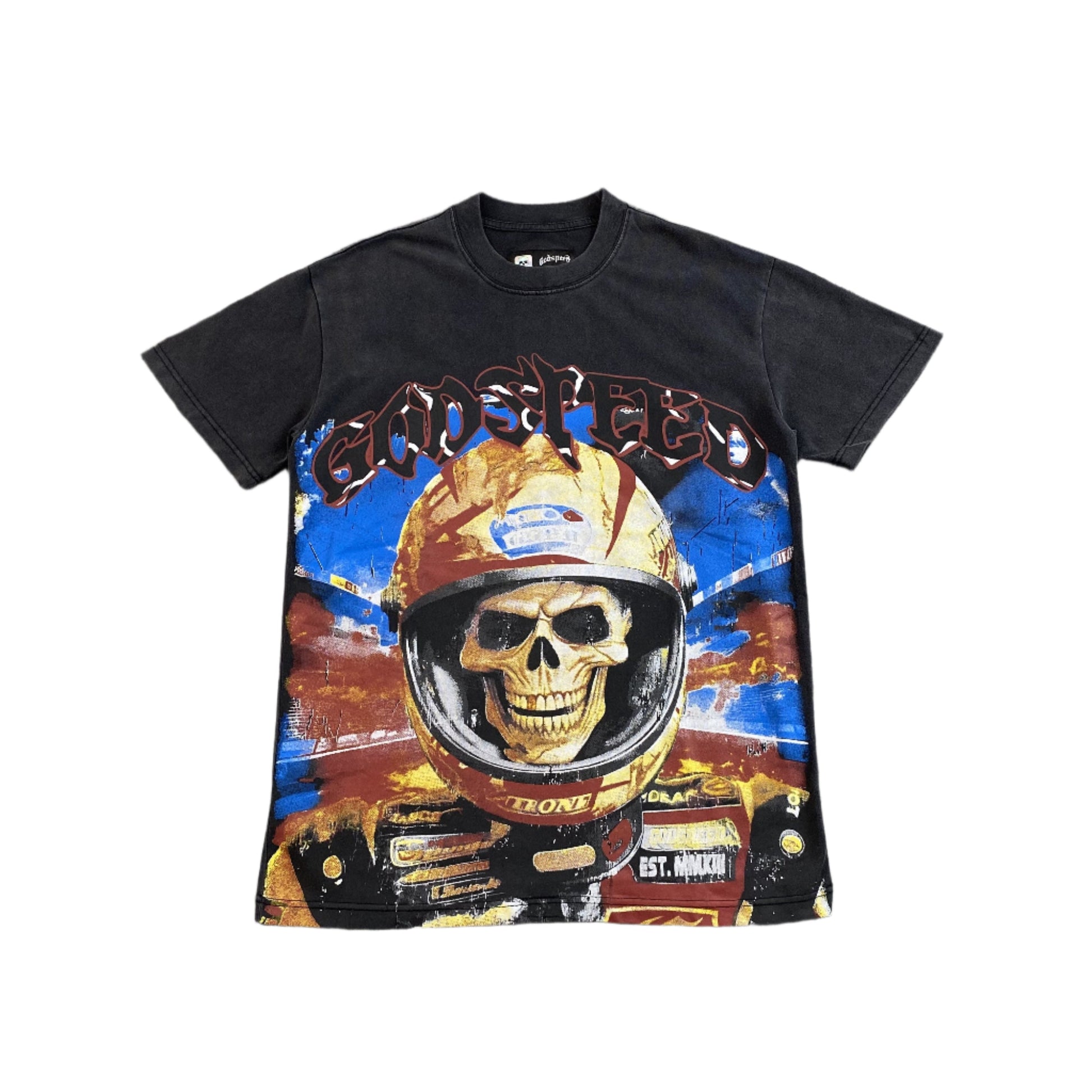 GODSPEED RACER GOLDIE T-SHIRT WASHED BLACK - Phantom Kicks