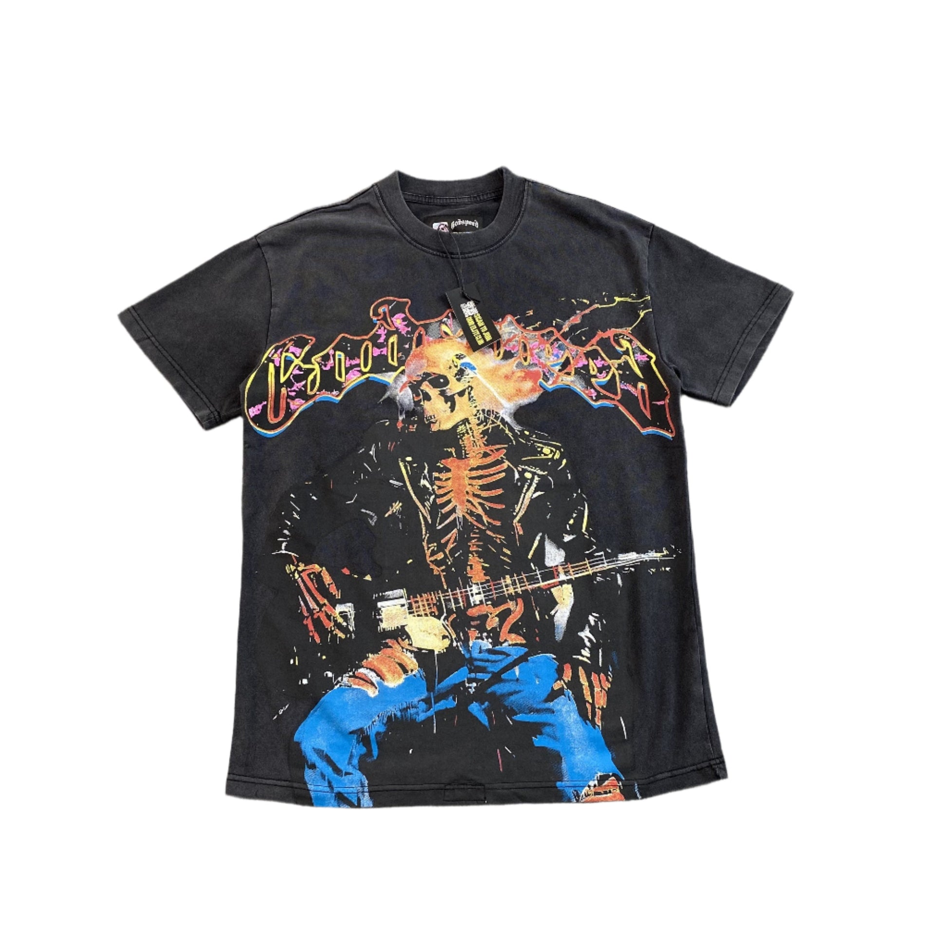 GODSPEED ROCK DREAMS T-SHIRT WASHED BLACK - Phantom Kicks