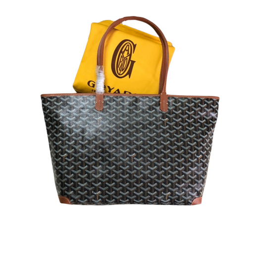 GOYARD ARTOIS PM TOTE BAG BLACK & TAN - Phantom Kicks