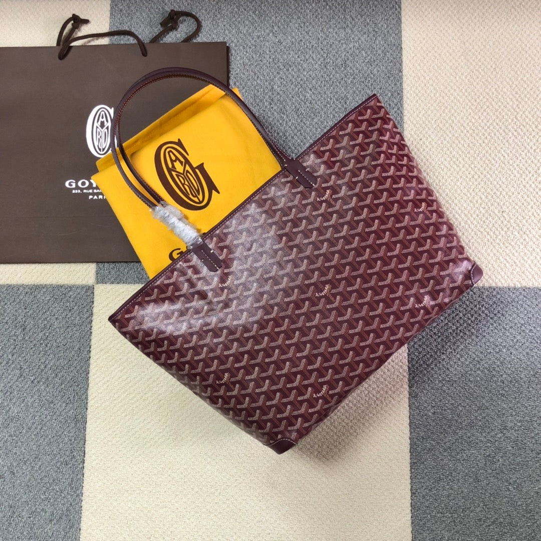 GOYARD ARTOIS PM TOTE BAG BURGUNDY - Phantom Kicks