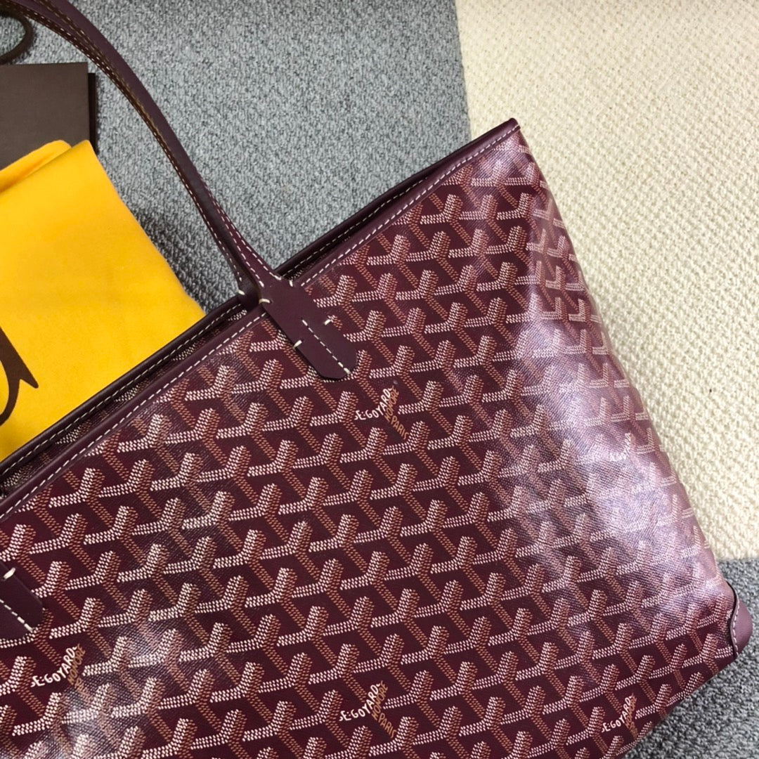 GOYARD ARTOIS PM TOTE BAG BURGUNDY - Phantom Kicks