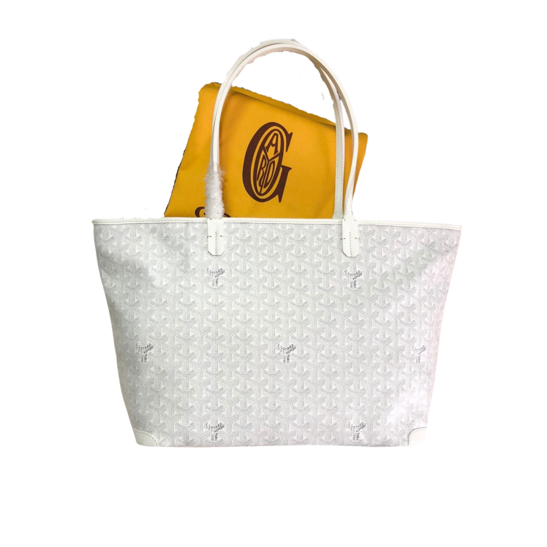 GOYARD ARTOIS PM TOTE BAG WHITE - Phantom Kicks