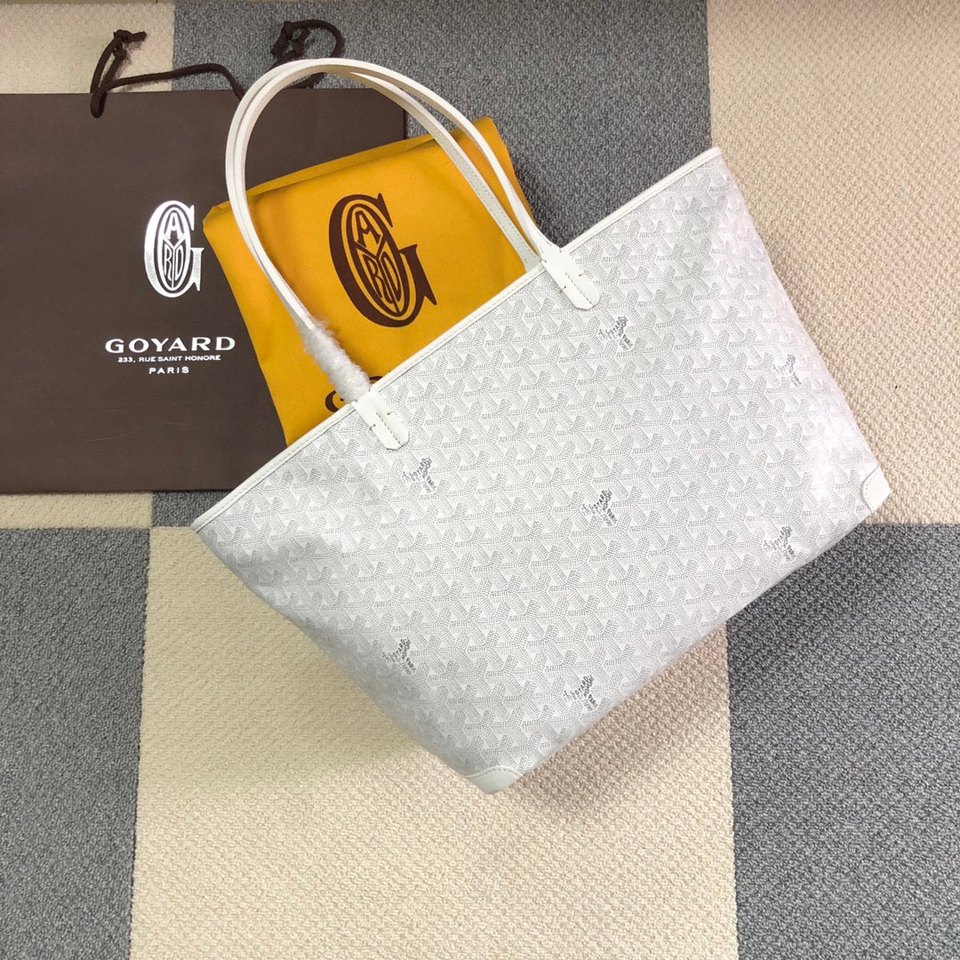 GOYARD ARTOIS PM TOTE BAG WHITE - Phantom Kicks