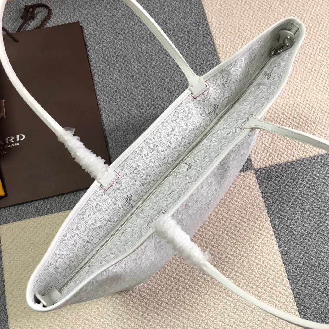 GOYARD ARTOIS PM TOTE BAG WHITE - Phantom Kicks