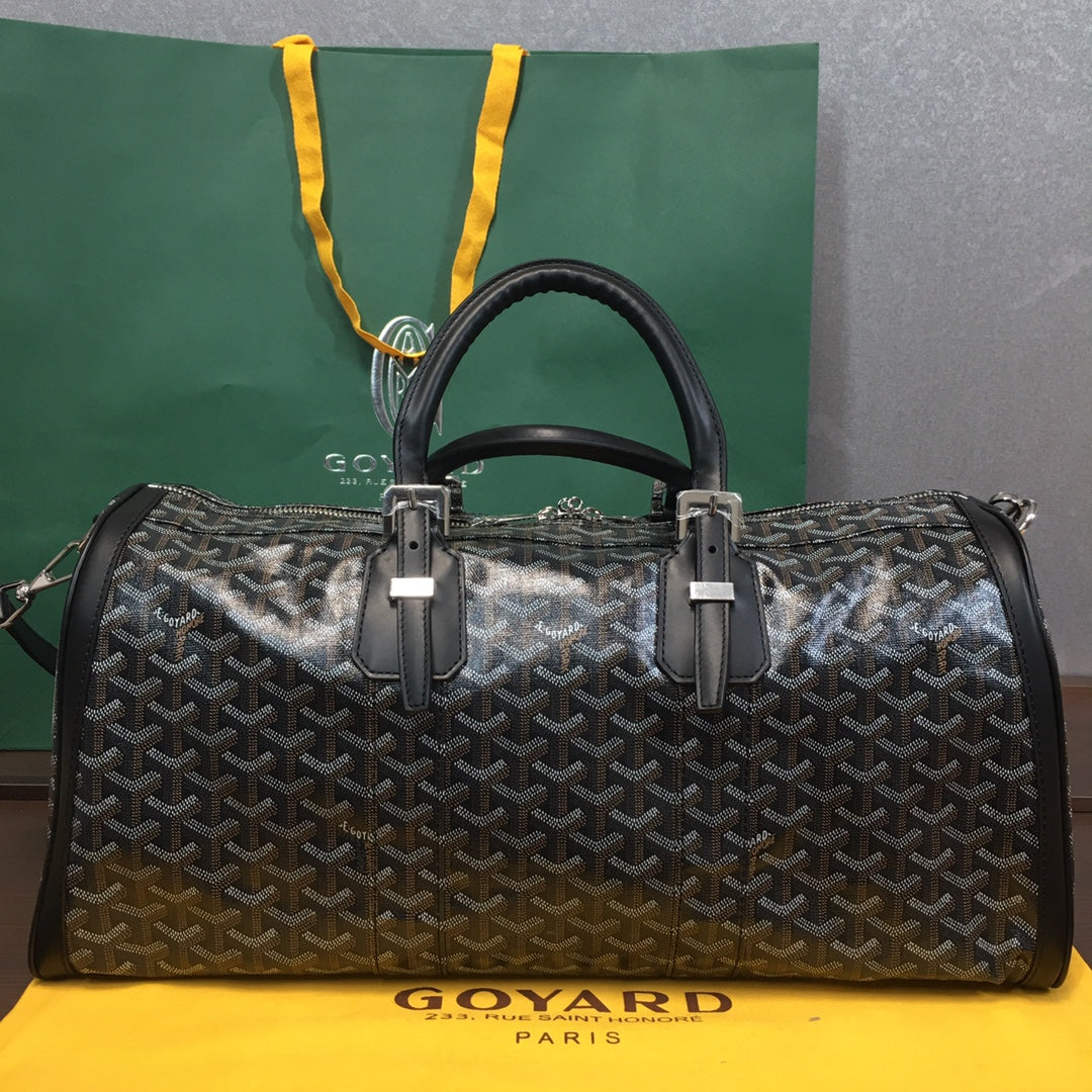 GOYARD BOSTON 50 TRAVEL BAG BLACK - Phantom Kicks