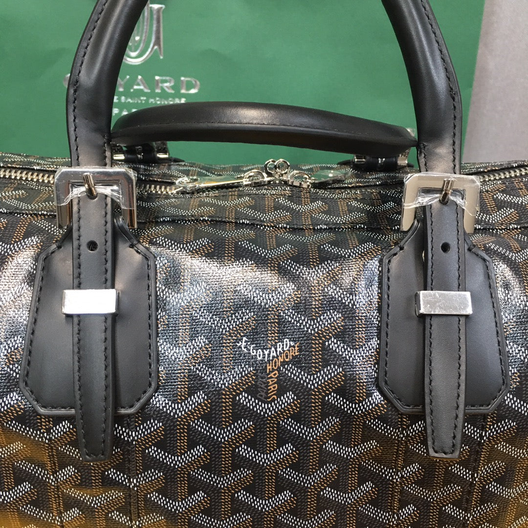 GOYARD BOSTON 50 TRAVEL BAG BLACK - Phantom Kicks