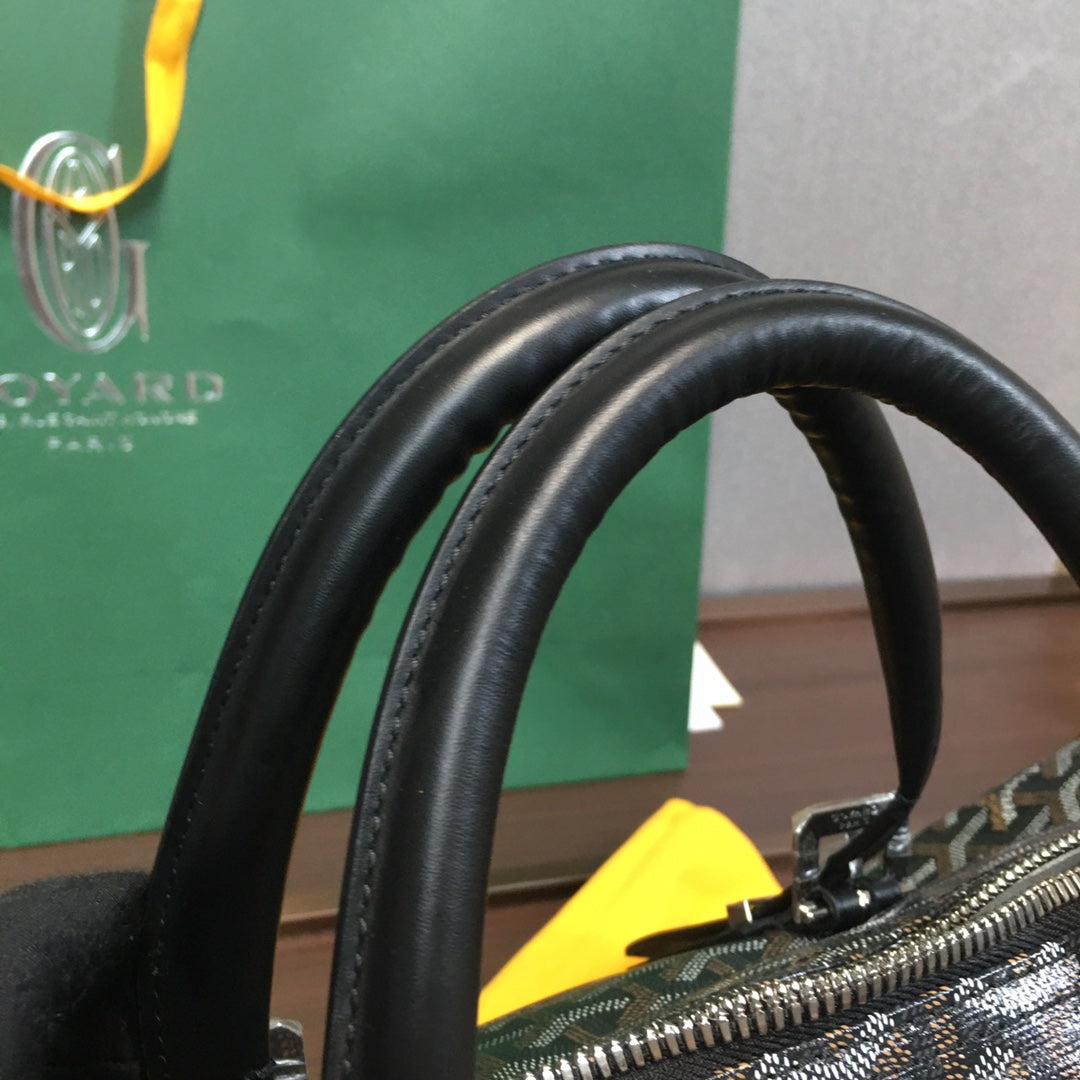 GOYARD BOSTON 50 TRAVEL BAG BLACK - Phantom Kicks