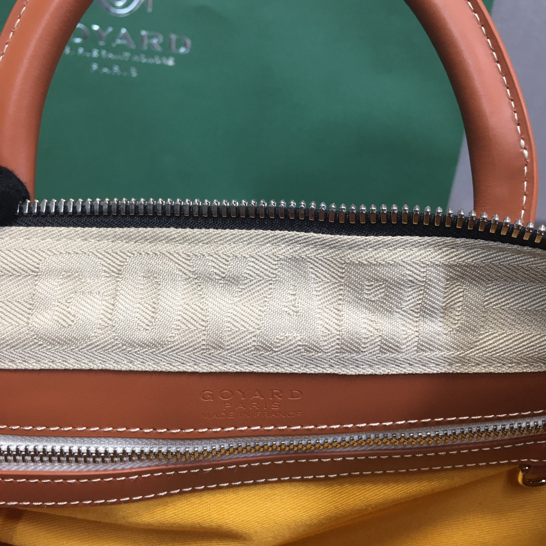 GOYARD BOSTON 50 TRAVEL BAG BLACK & TAN - Phantom Kicks