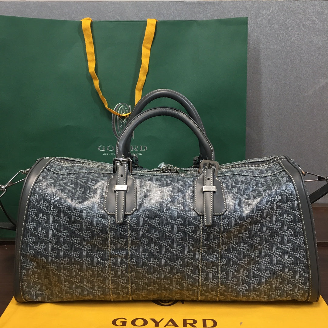GOYARD BOSTON 50 TRAVEL BAG GREY - Phantom Kicks